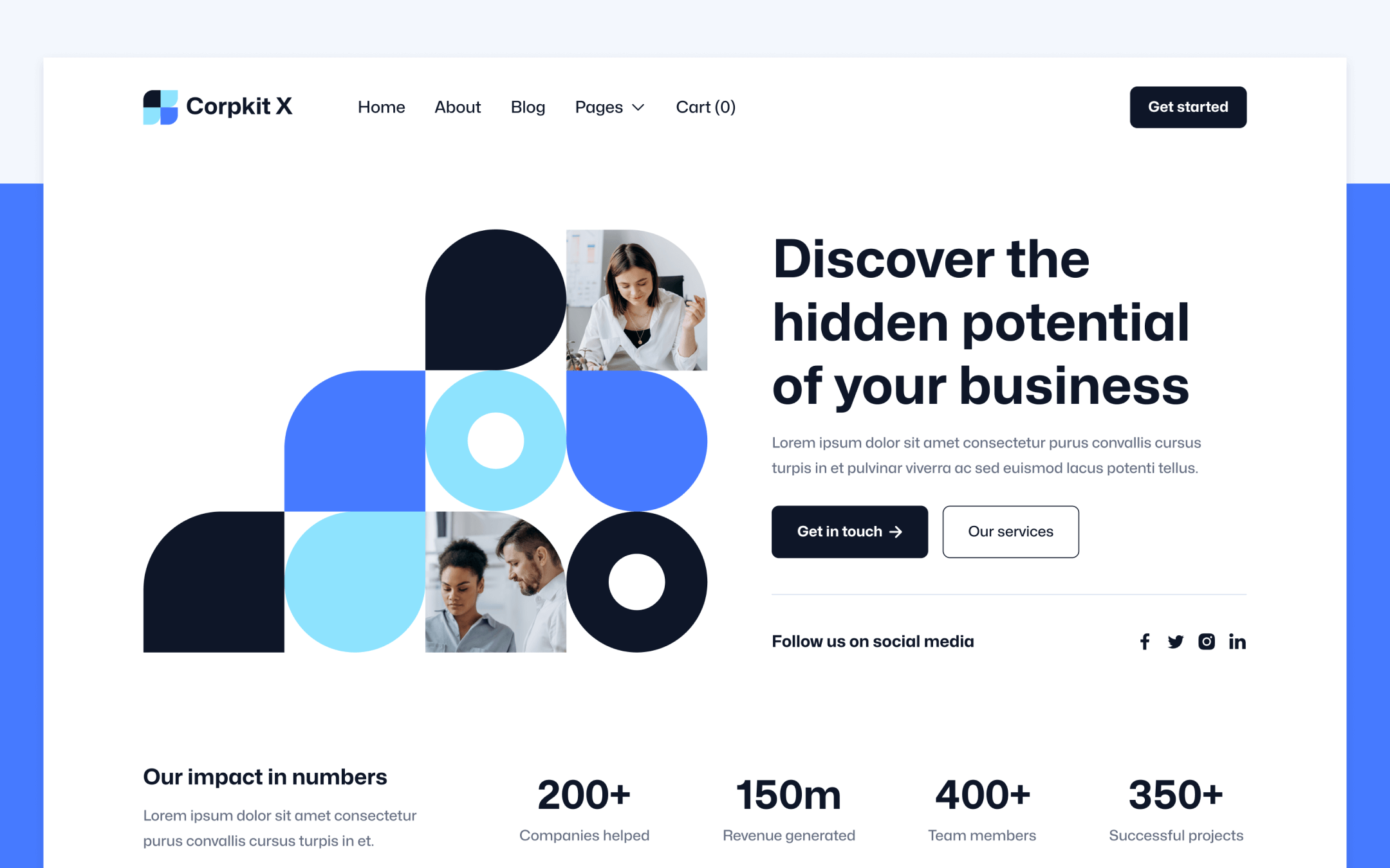 Plantilla de Compañía de Consultoría para Webflow