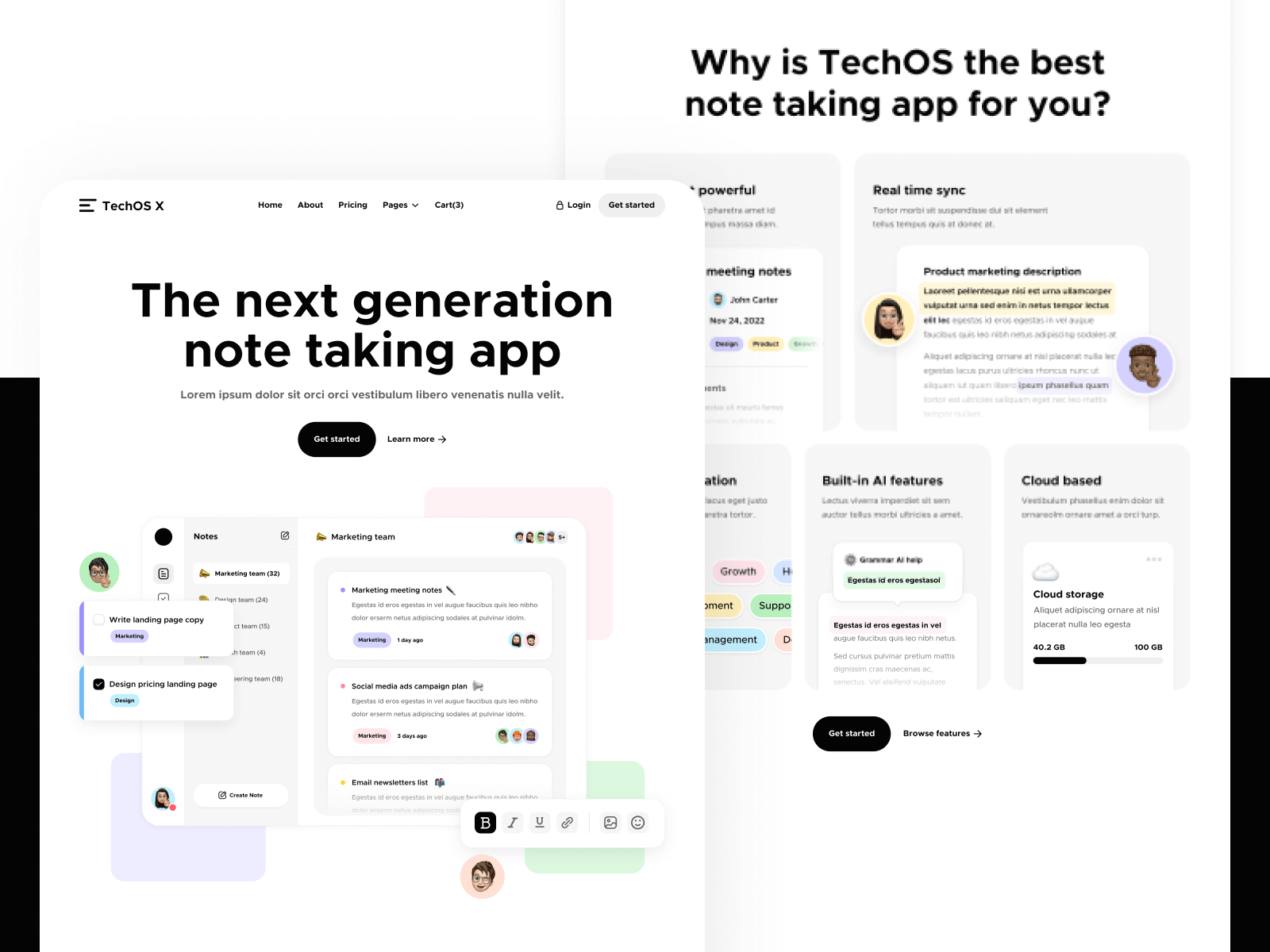 Template de Software para Webflow