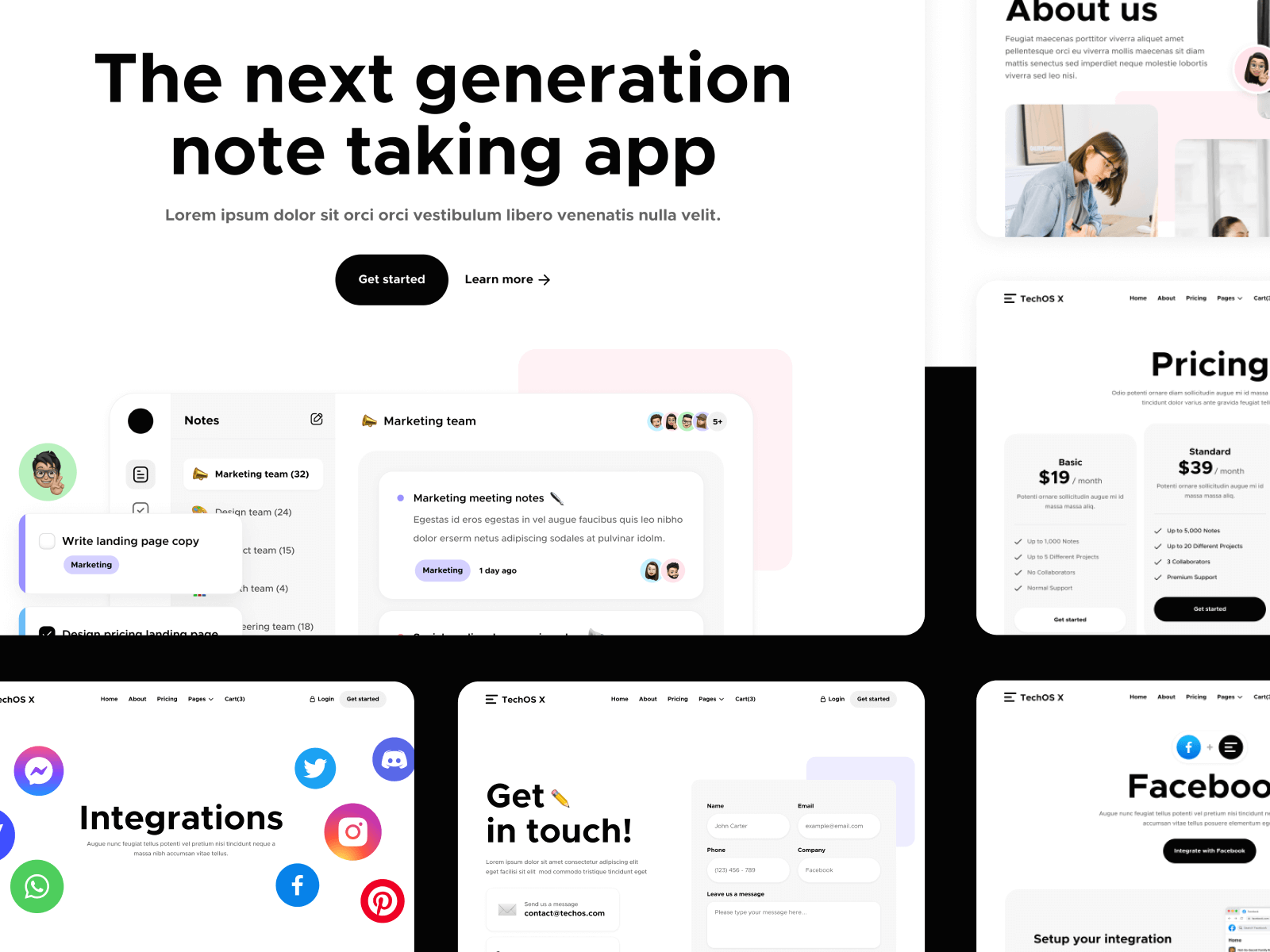 Plantilla de Software para Webflow