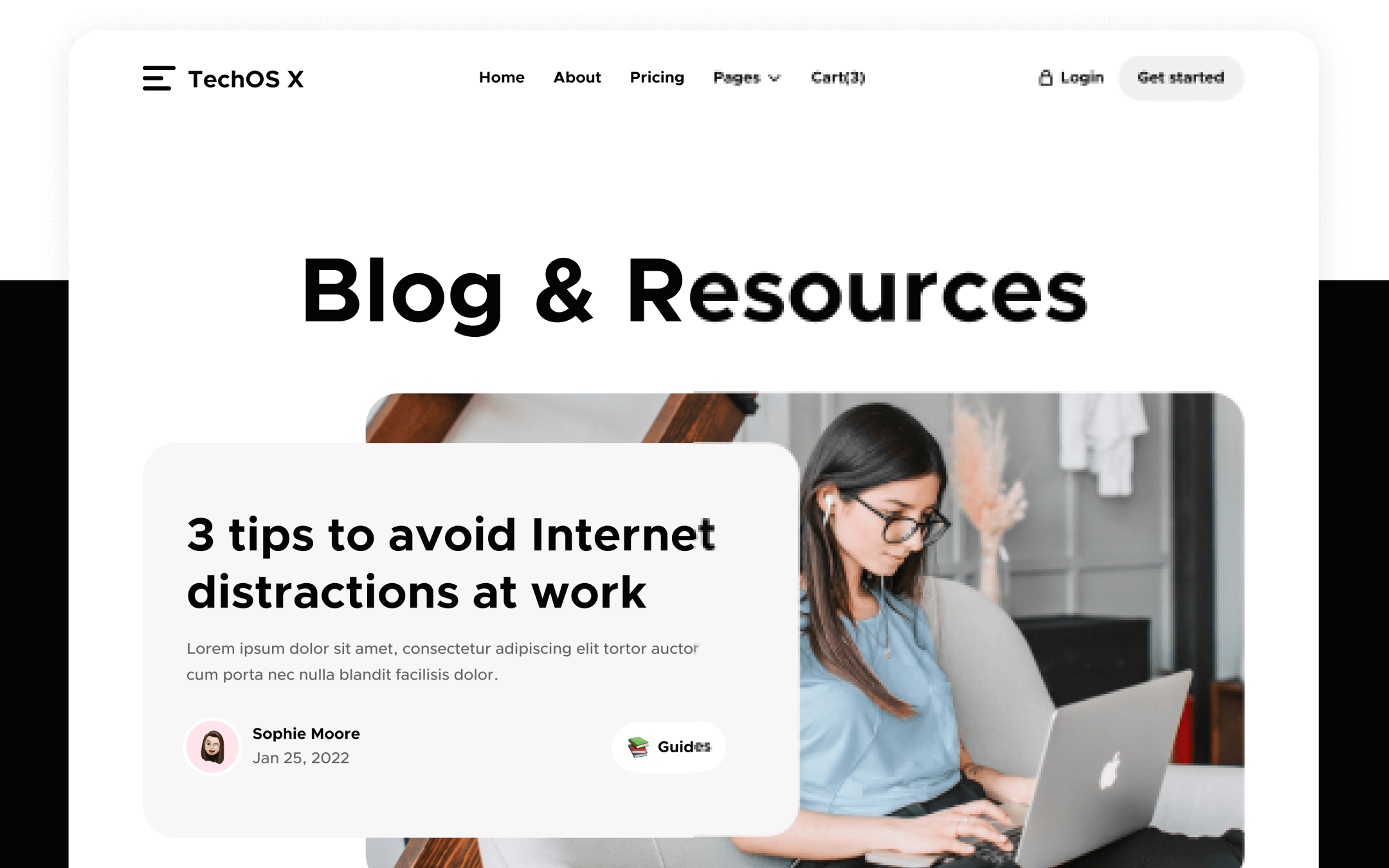TechOS X Template para Webflow
