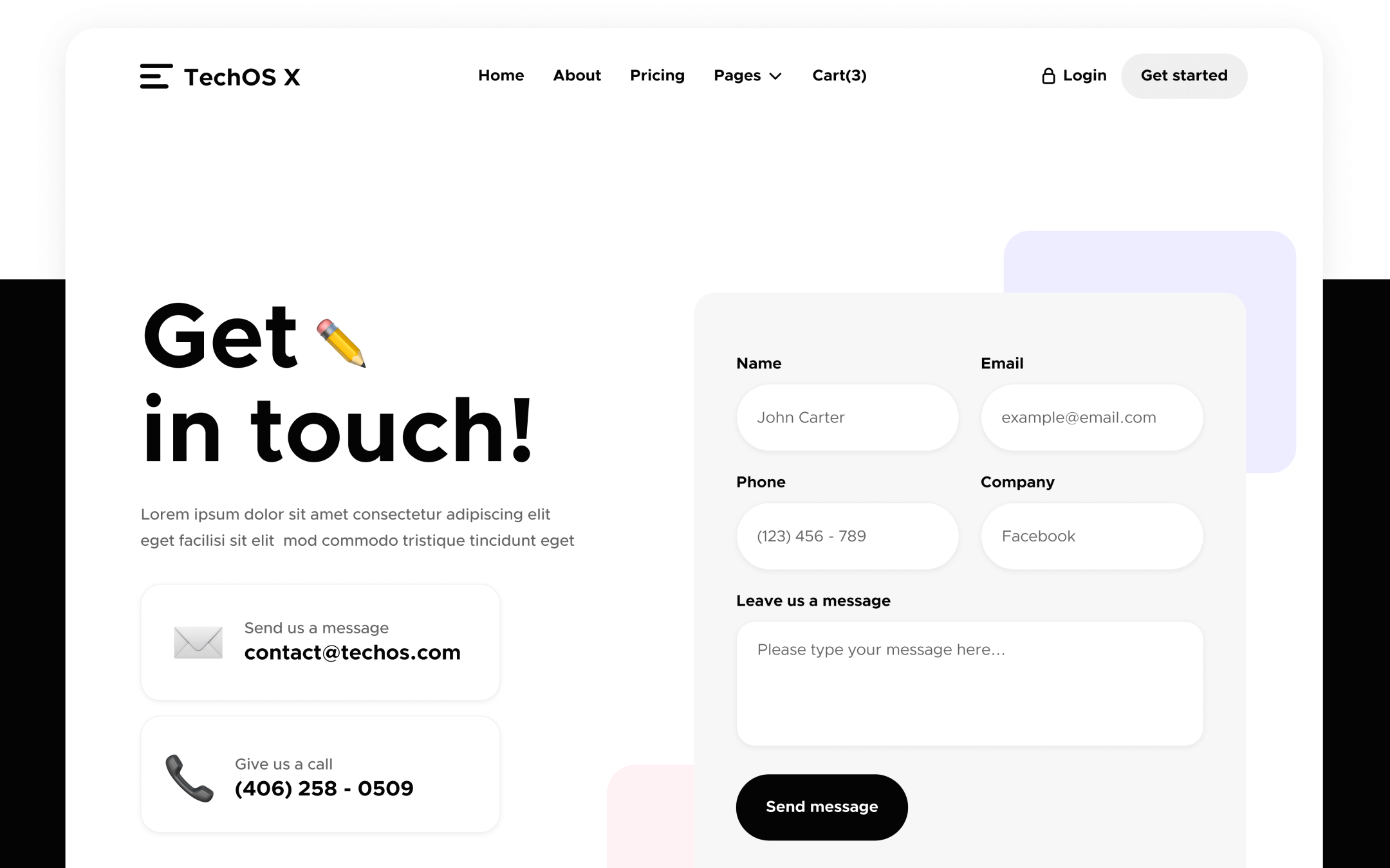 TechOS X Template para Webflow
