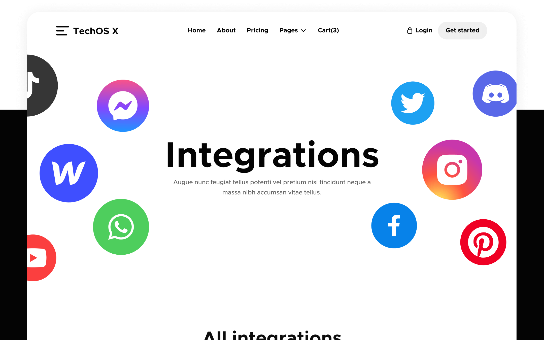 TechOS X Template para Webflow