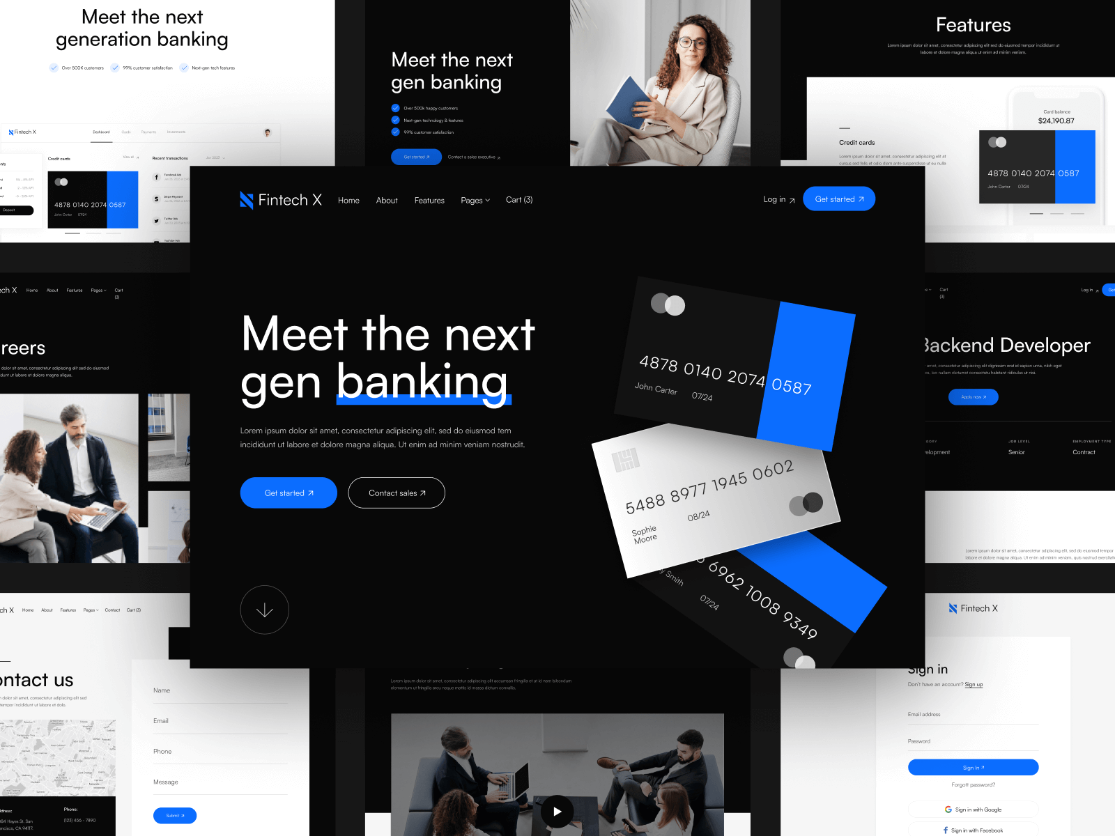 Plantilla de Empresa Fintech para Webflow