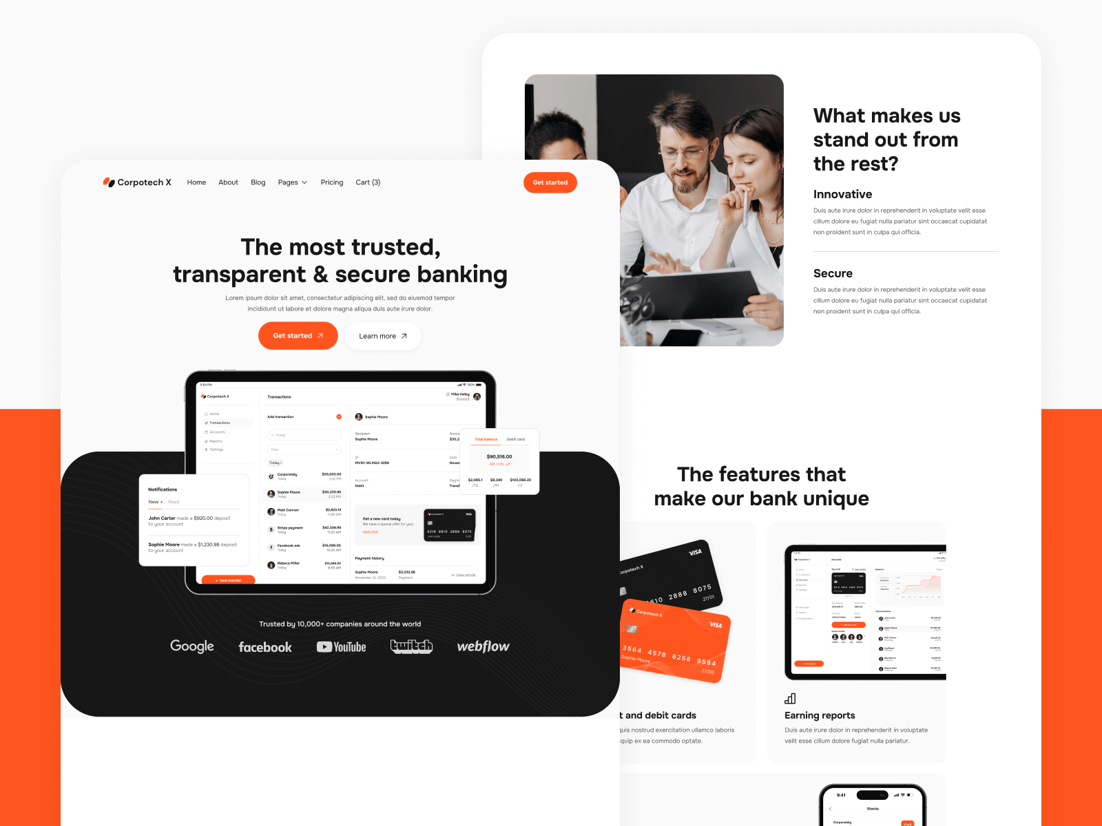 Template de Compañía para Webflow
