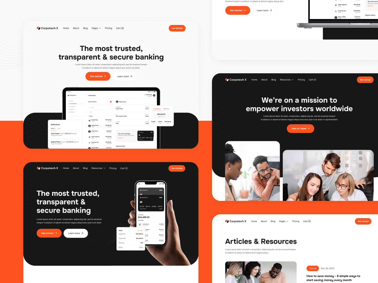 Plantilla para Webflow de Corporación