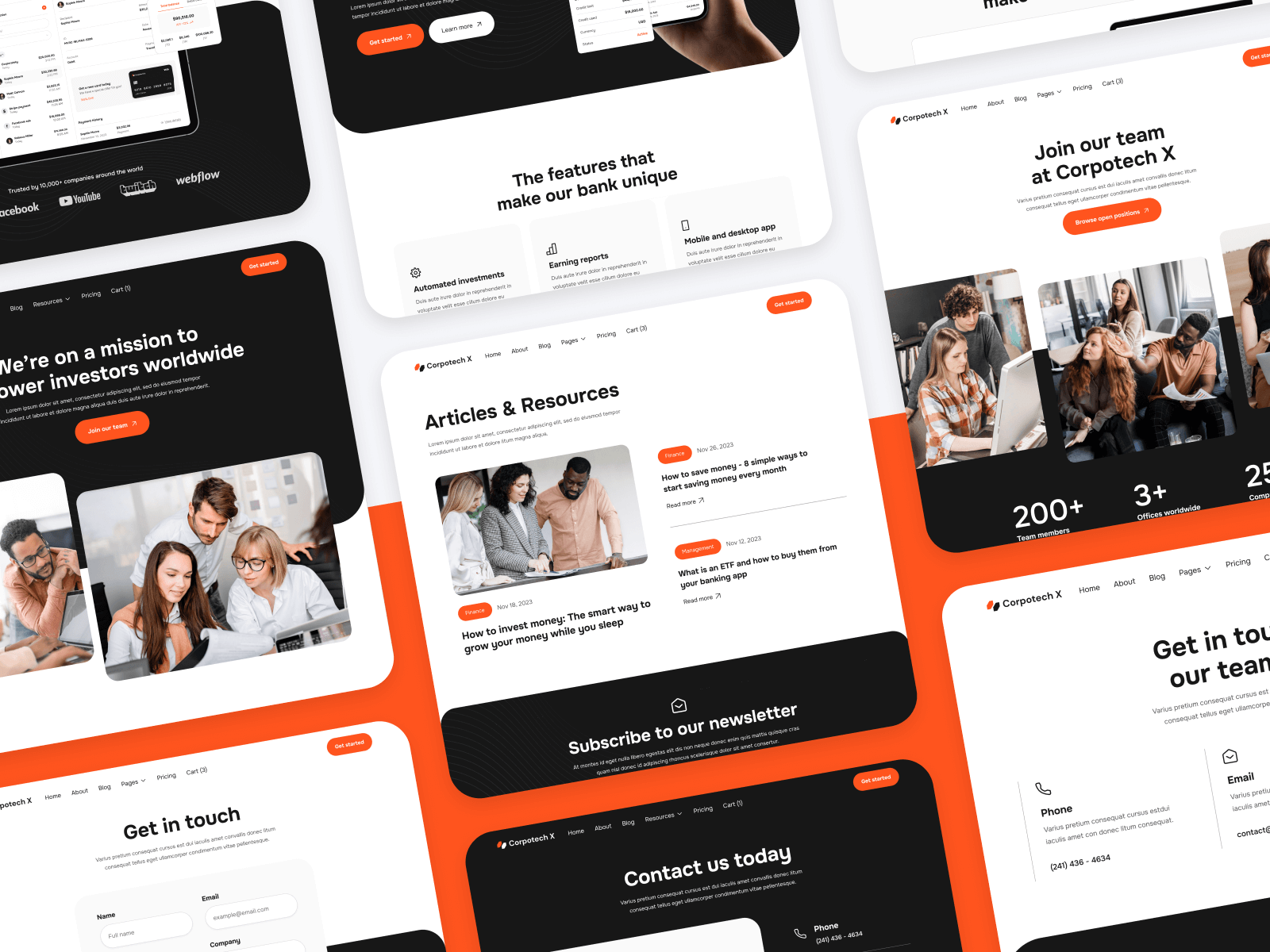 Plantilla de Compañía para Webflow