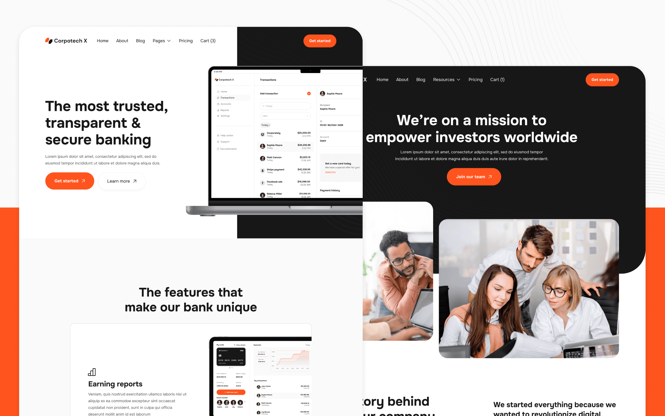 Corpotech X Template para Webflow