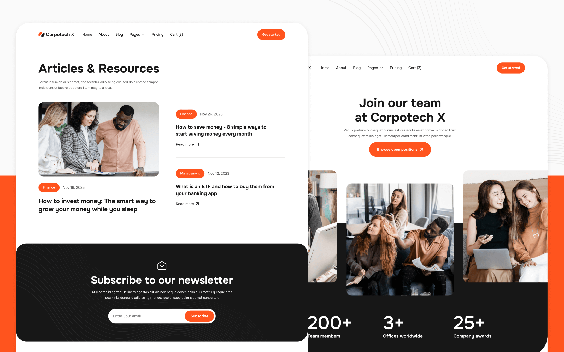 Corpotech X Template para Webflow