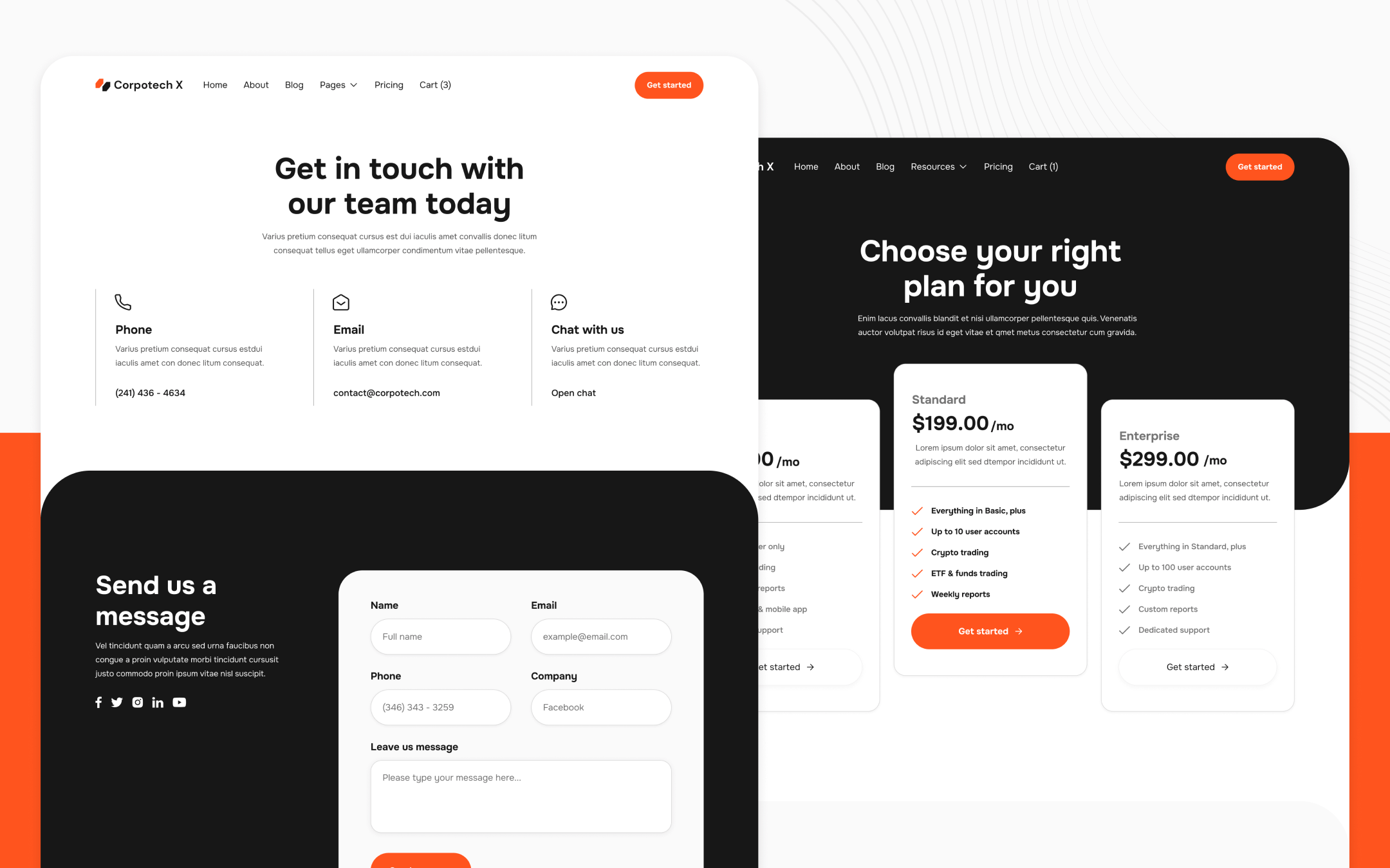 Corpotech X Template para Webflow