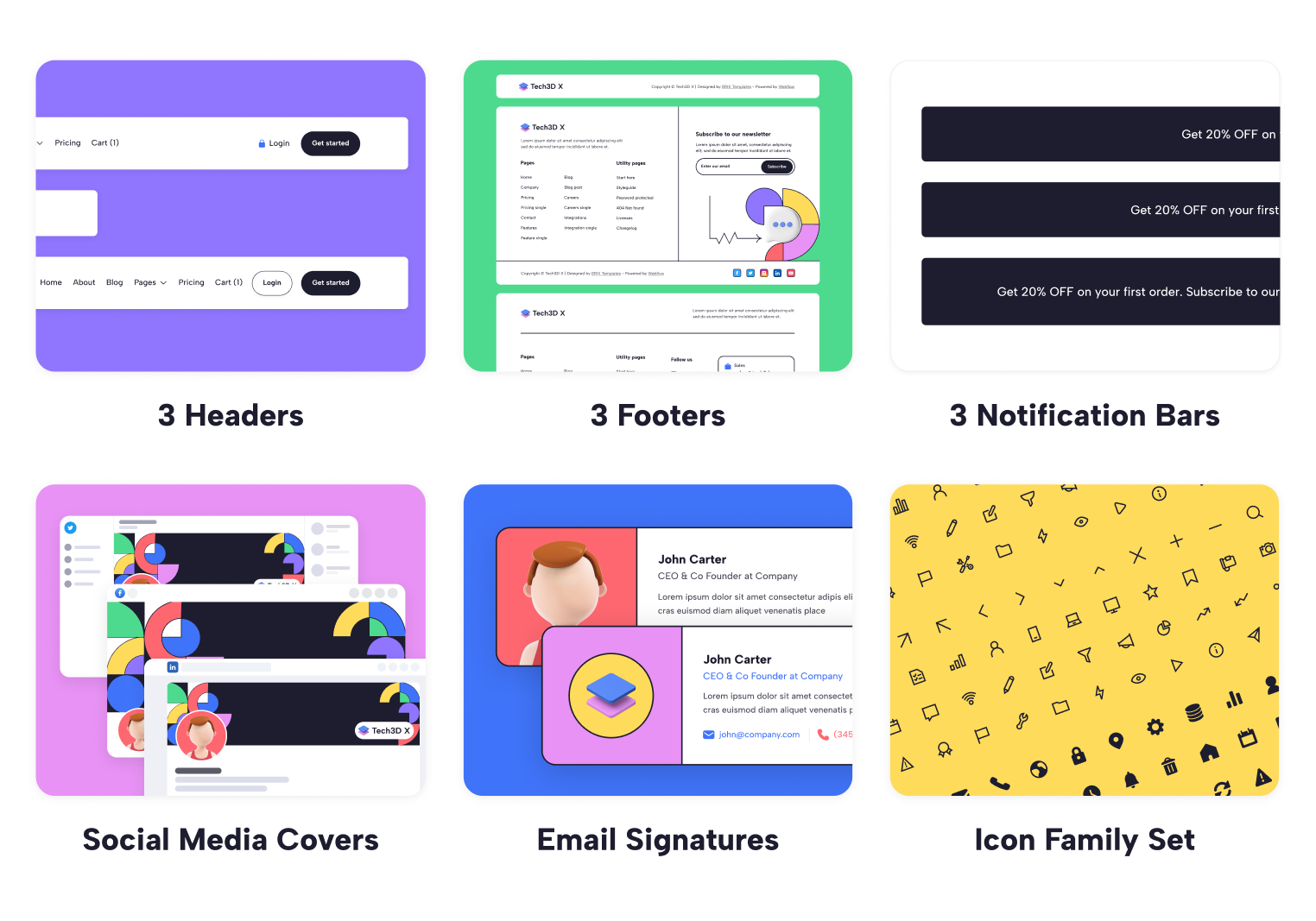 Tech3D Modern Tech Webflow Template Benefits