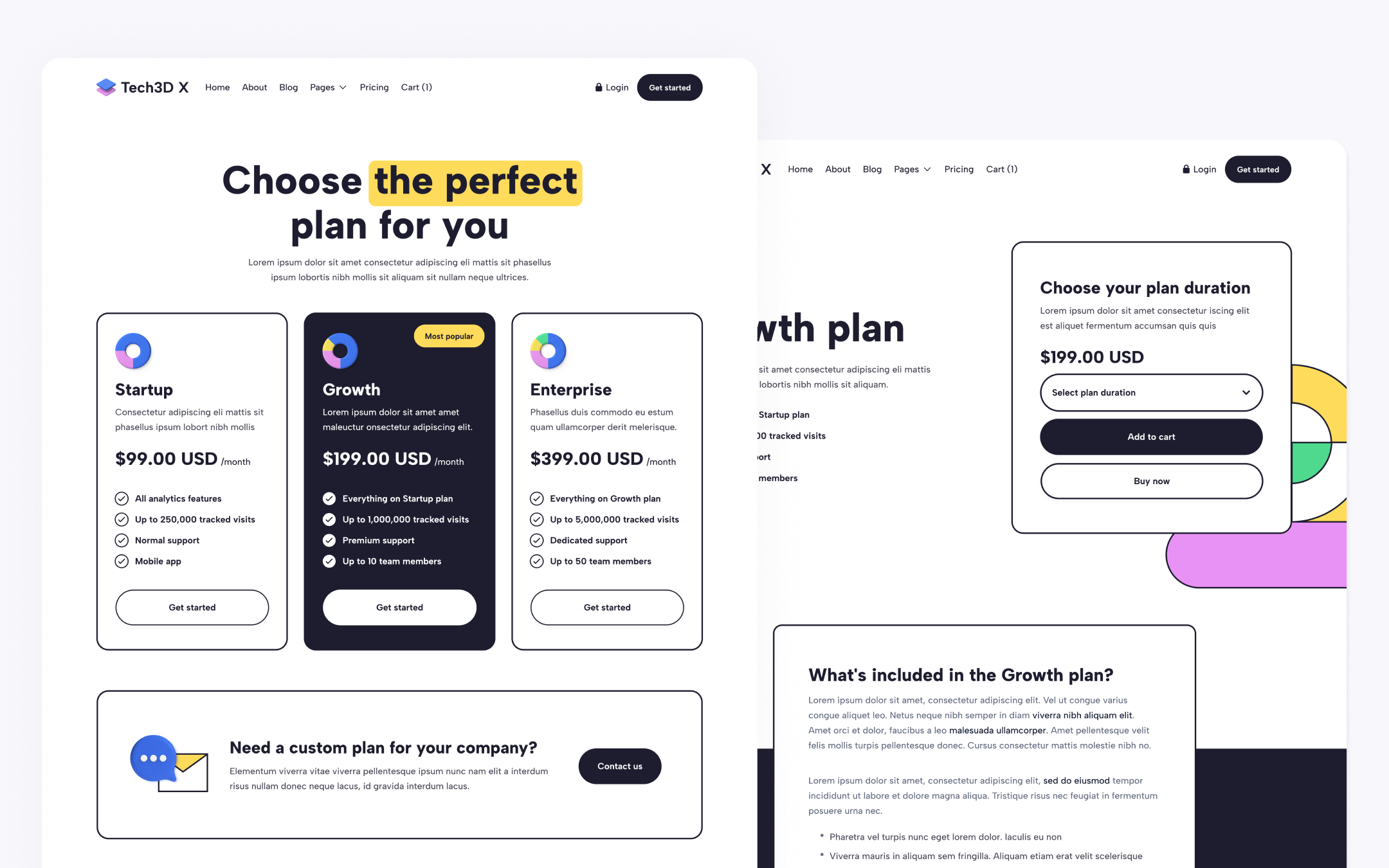 Tech3D X Template para Webflow