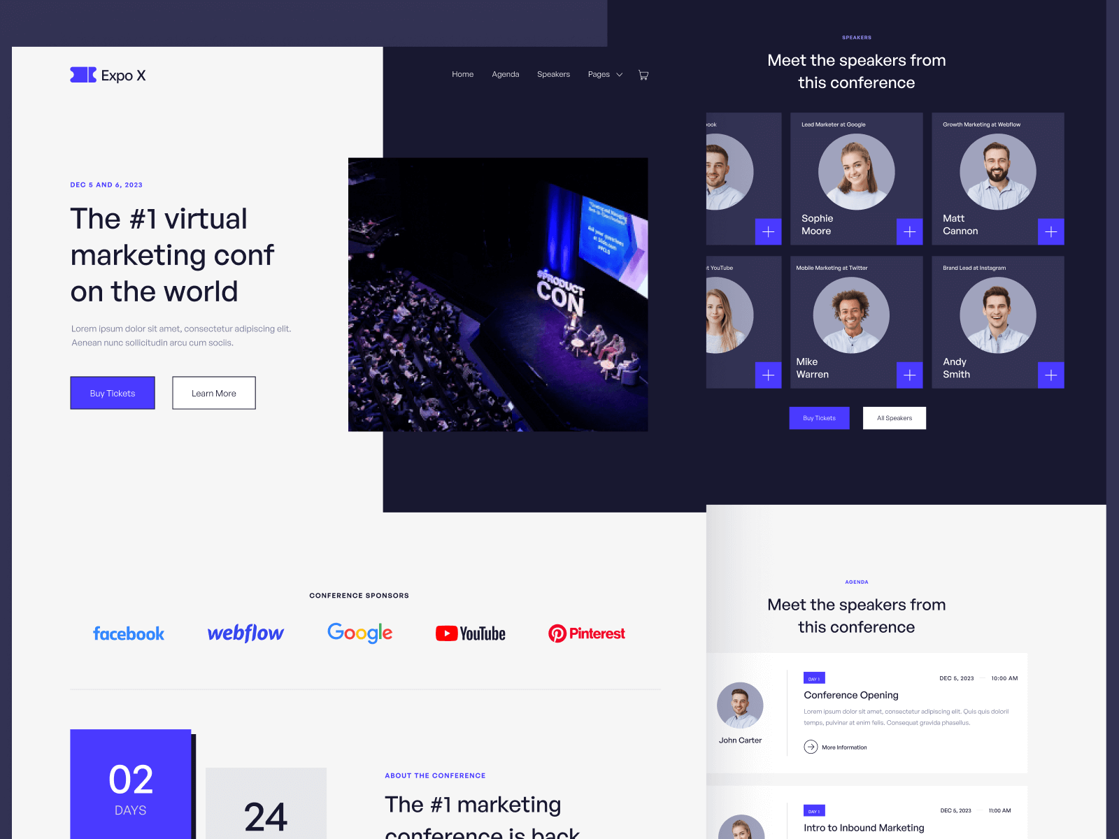 Template de Evento para Webflow