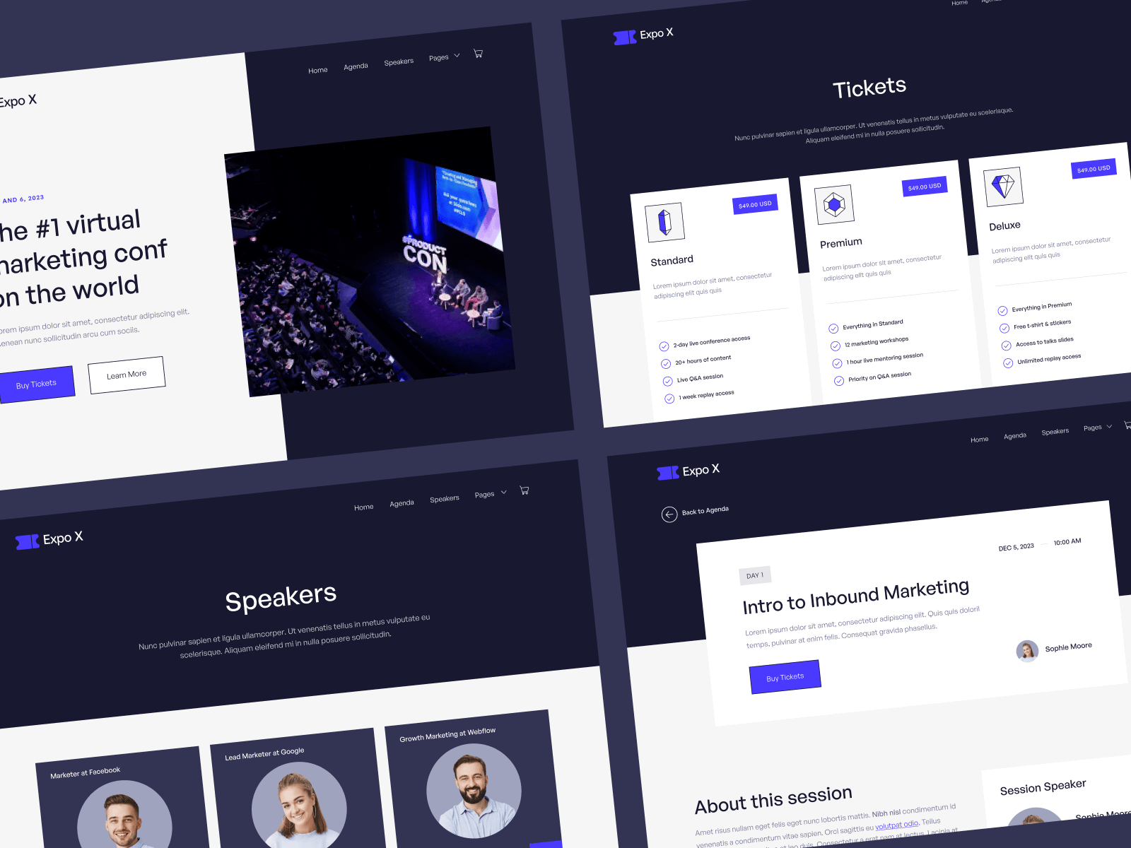 Plantilla para Webflow de Conferencia
