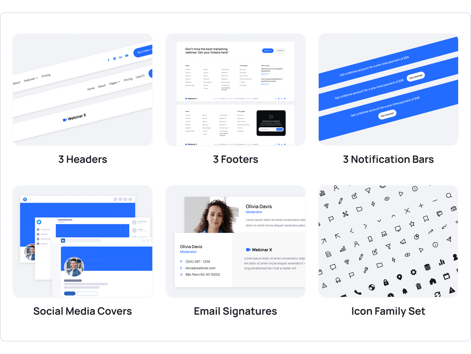 Webinar X - Webinar Webflow Template Benefits