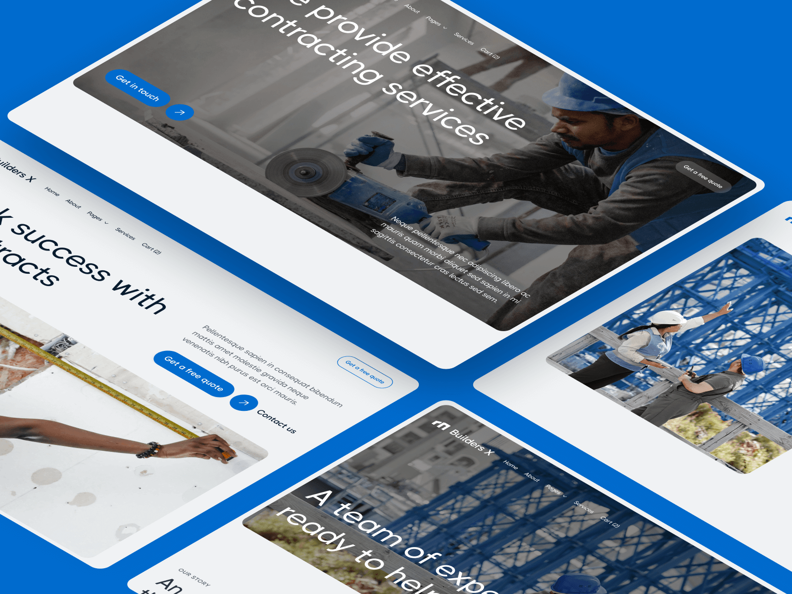 Plantilla para Webflow de Construcción Industrial
