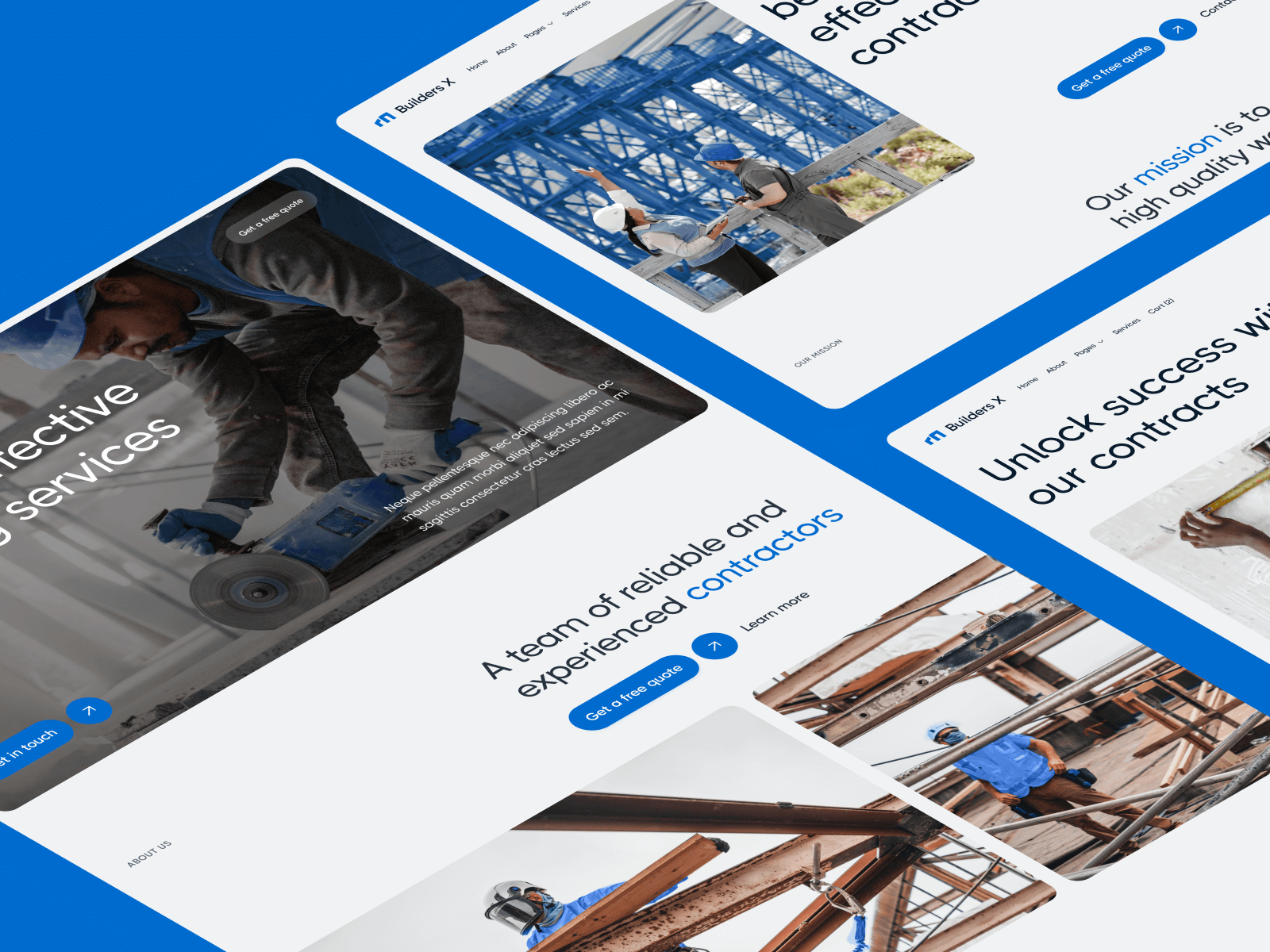 Plantilla de Edificación Industrial para Sitio Web en Webflow