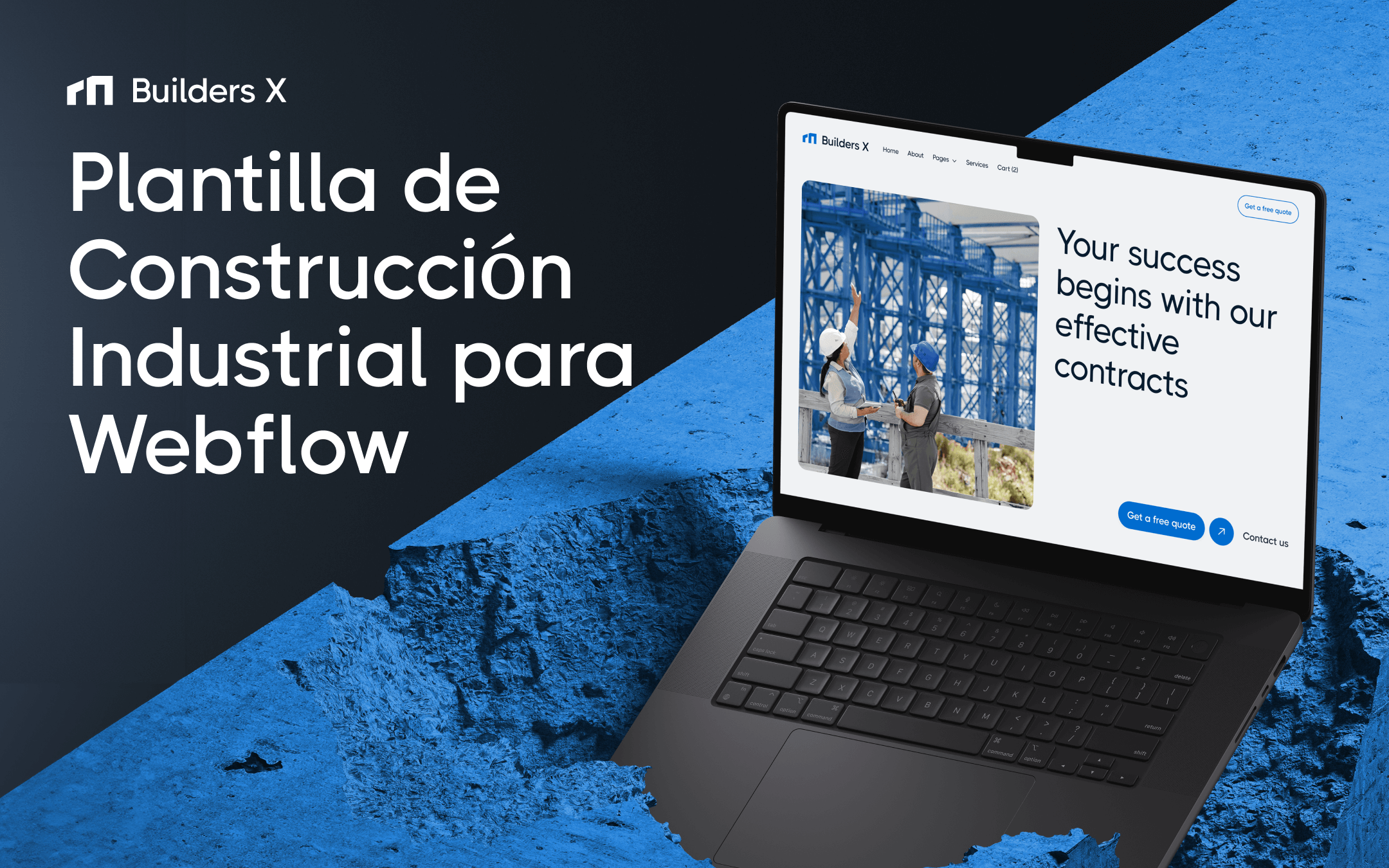 Plantilla de Construcción Industrial para Webflow