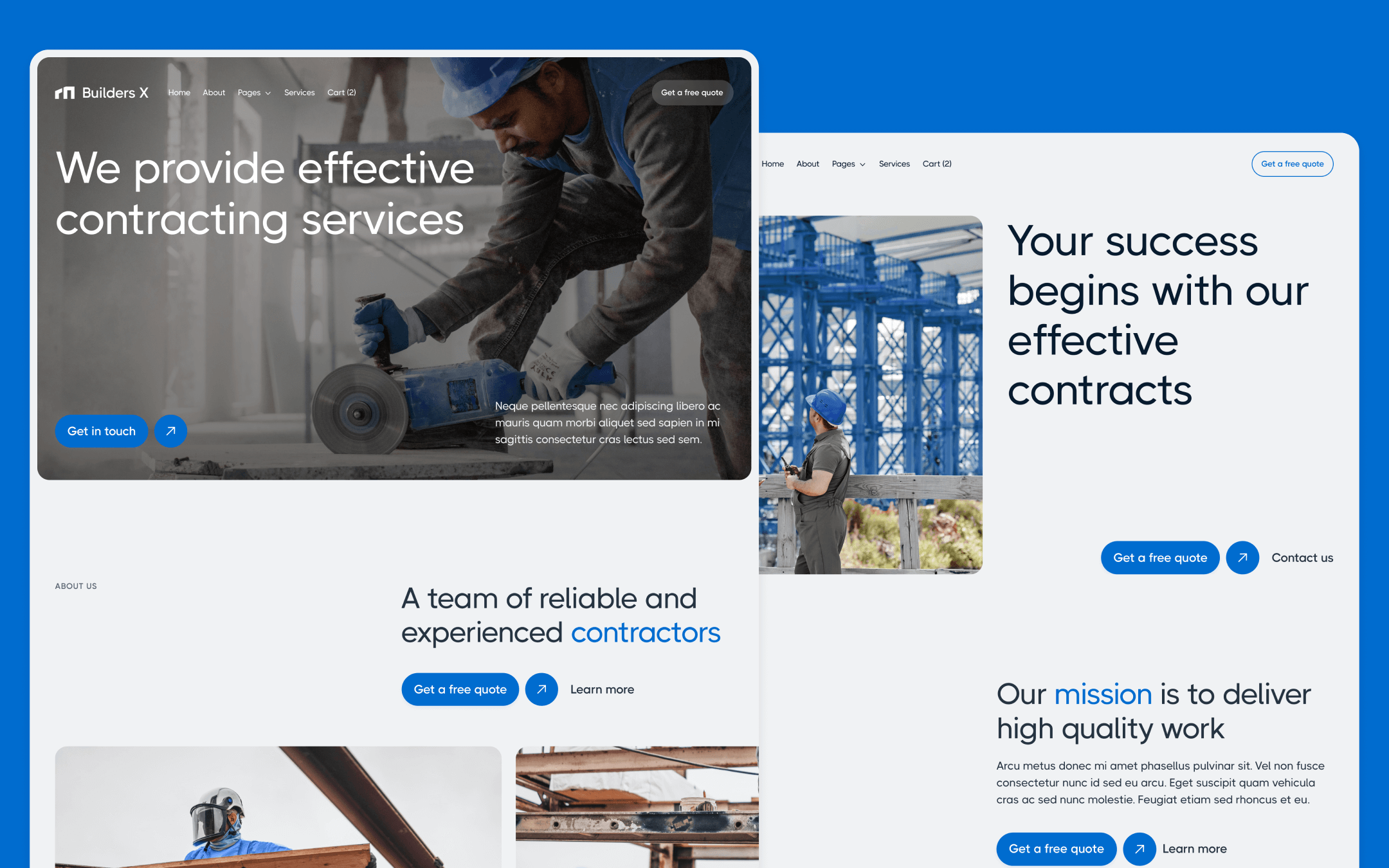 Builders X Template para Webflow