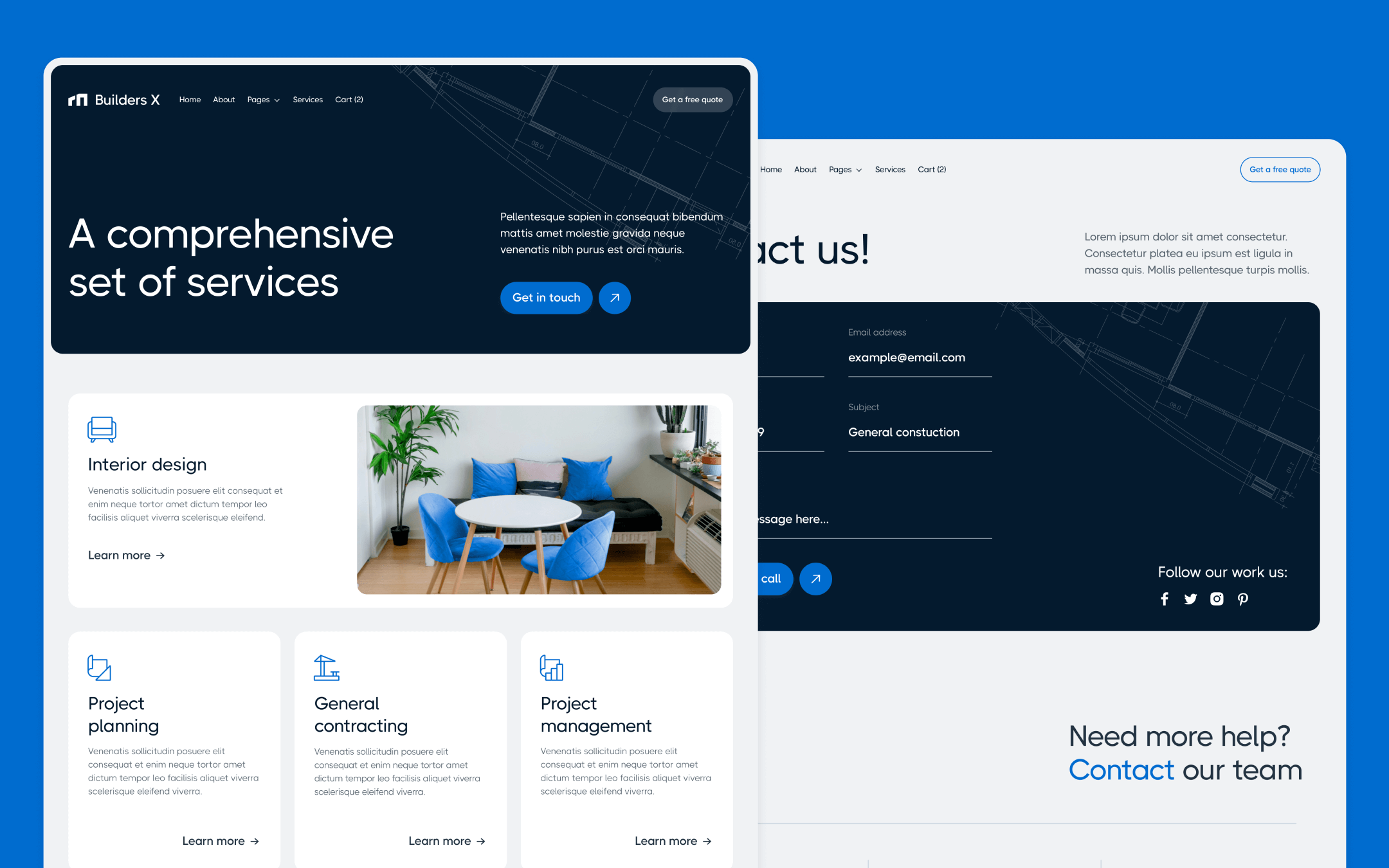 Builders X Template para Webflow