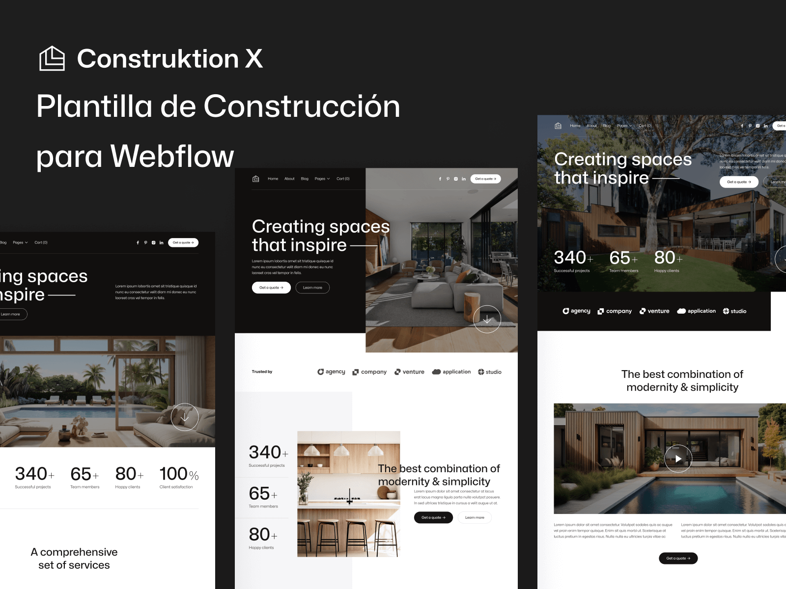 Plantilla de Construcción para Webflow