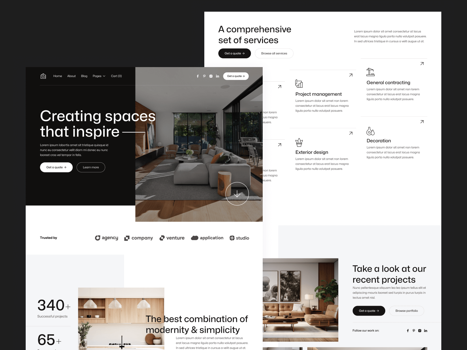 Template de Contratista para Webflow