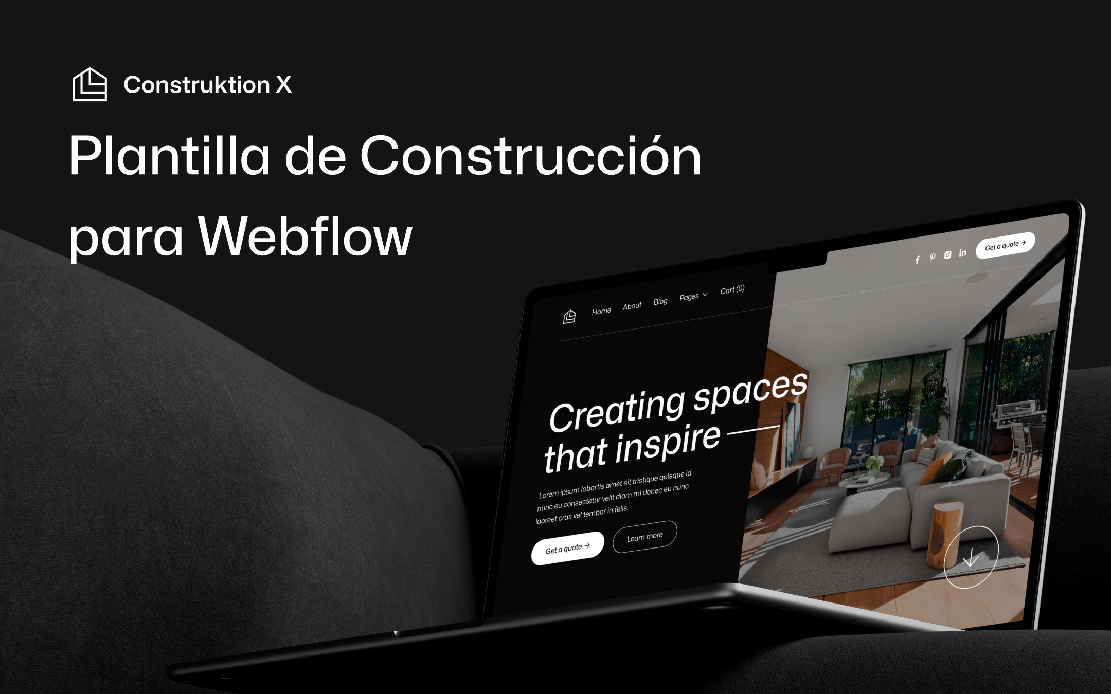 Plantilla de Construcción para Webflow
