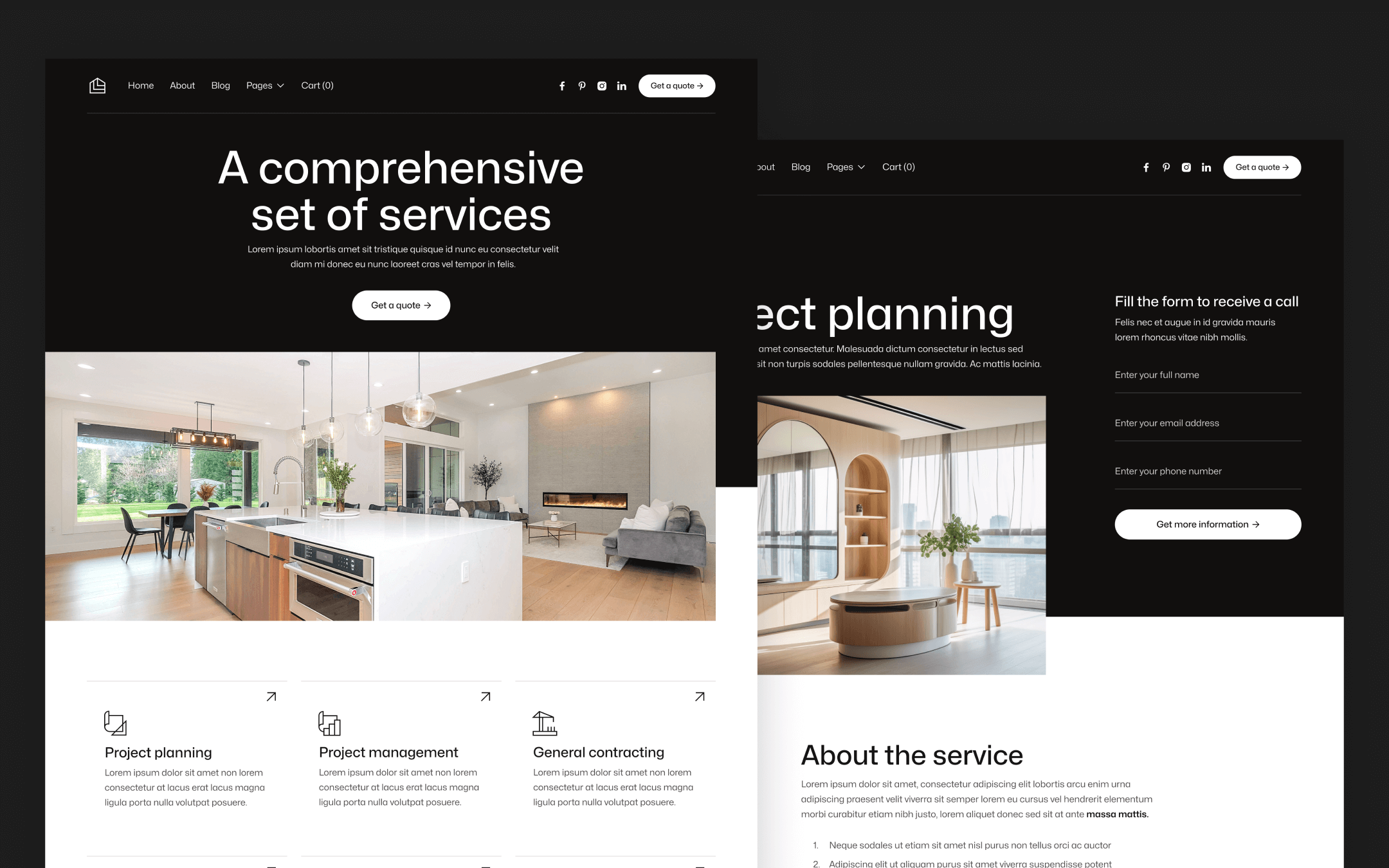 Construktion X Template para Webflow