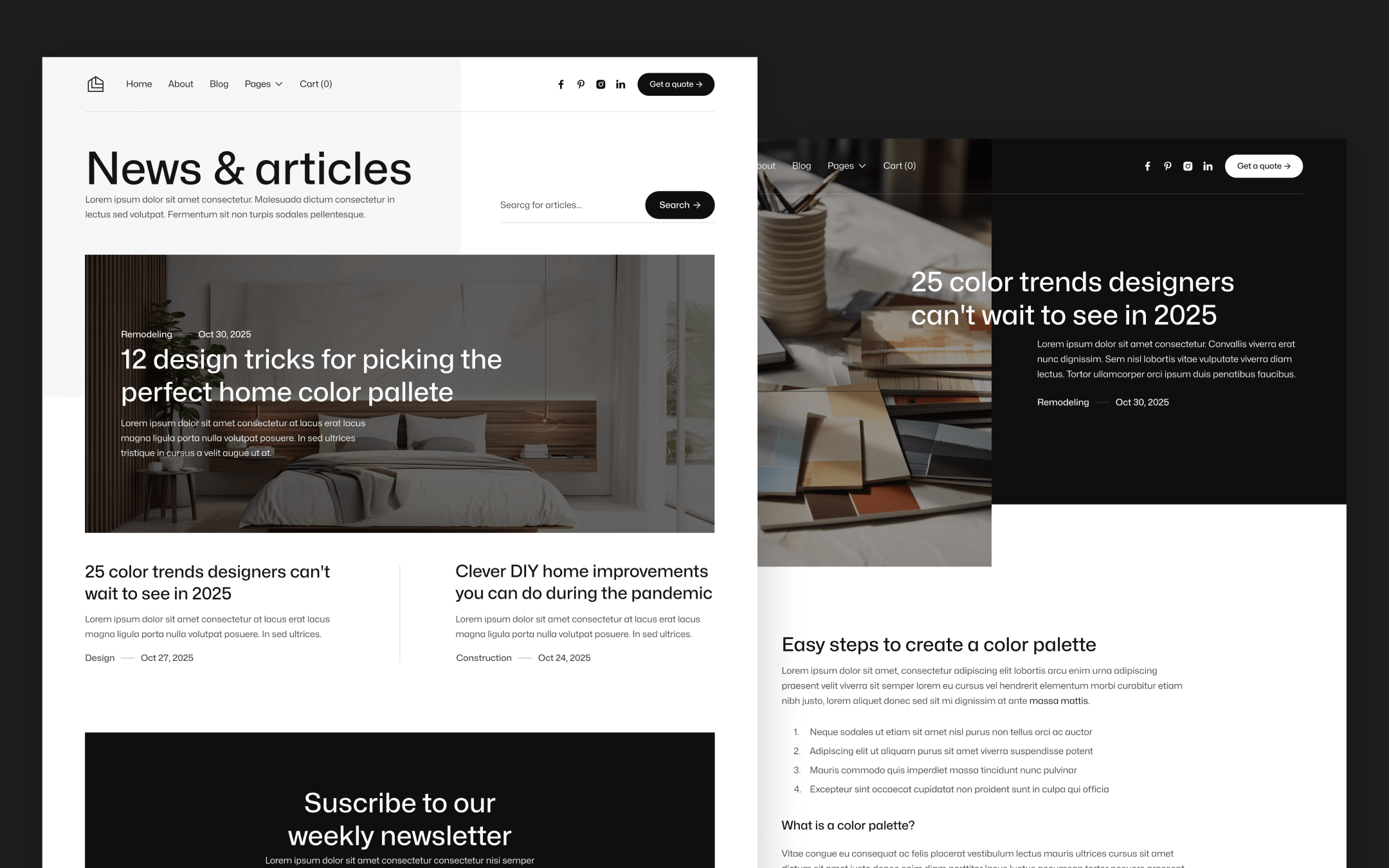 Construktion X Template para Webflow