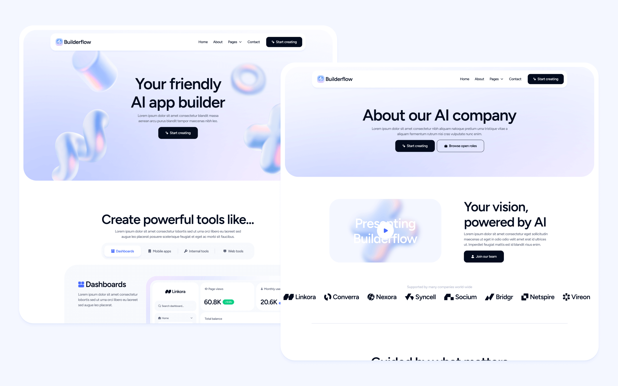 Builderflow Template para Webflow