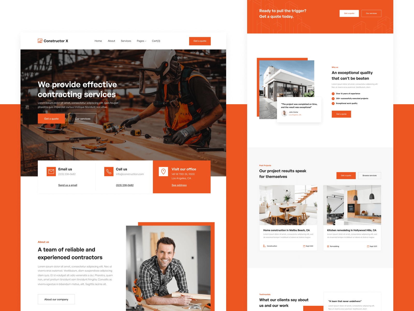 Plantilla de Constructor para Webflow