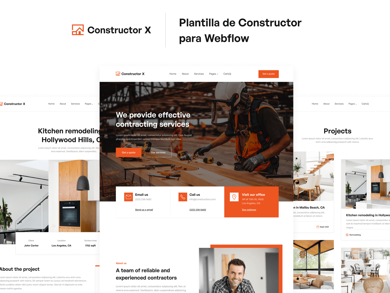  Plantilla de Constructor para Webflow