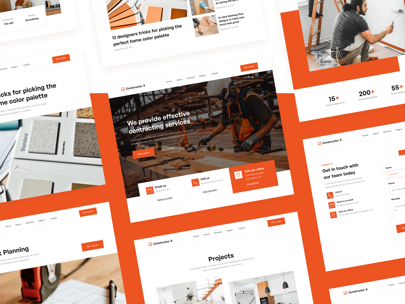 Plantilla para Webflow de Constructor