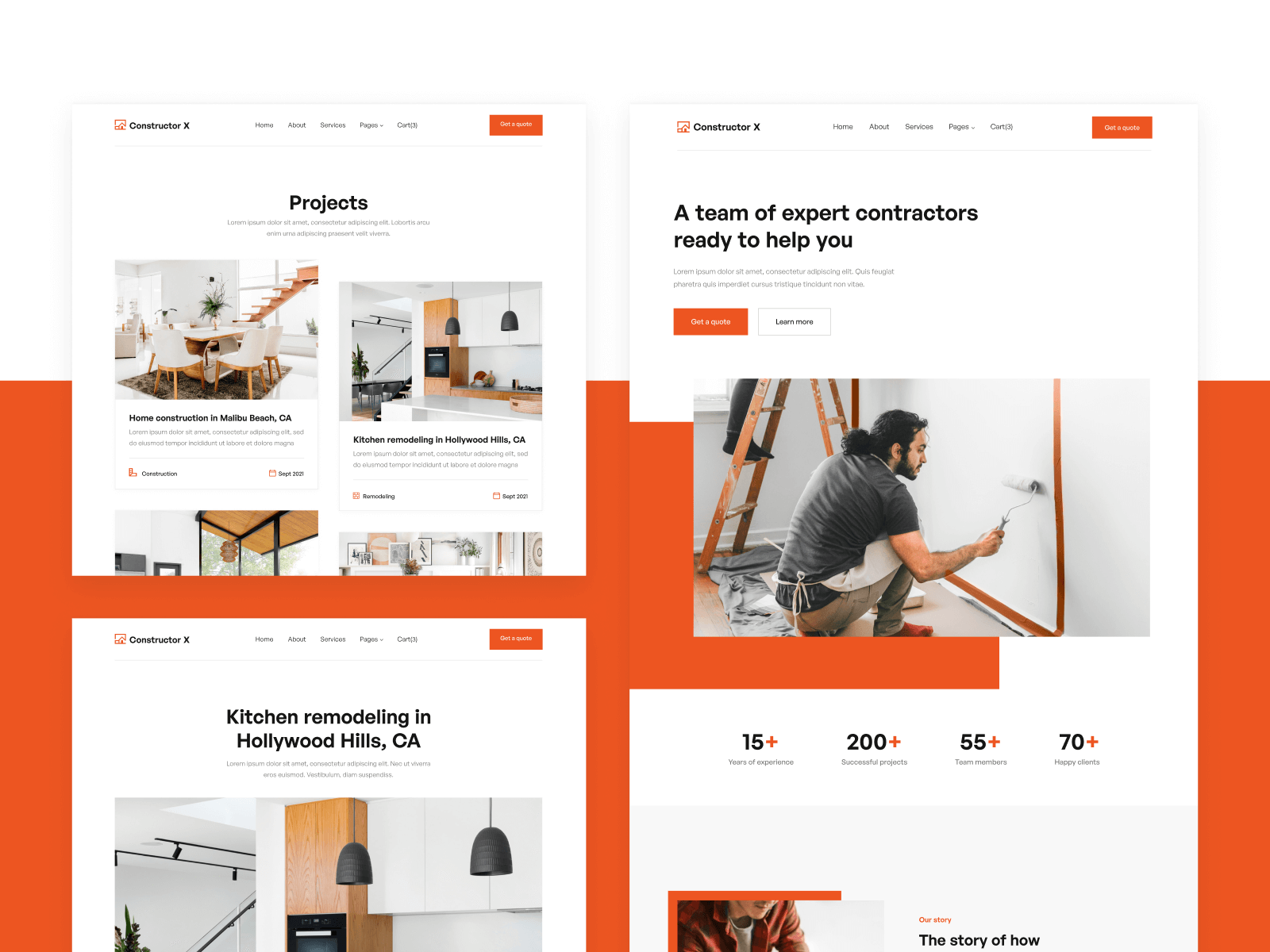 Plantilla de Empresa de Construcción para Webflow