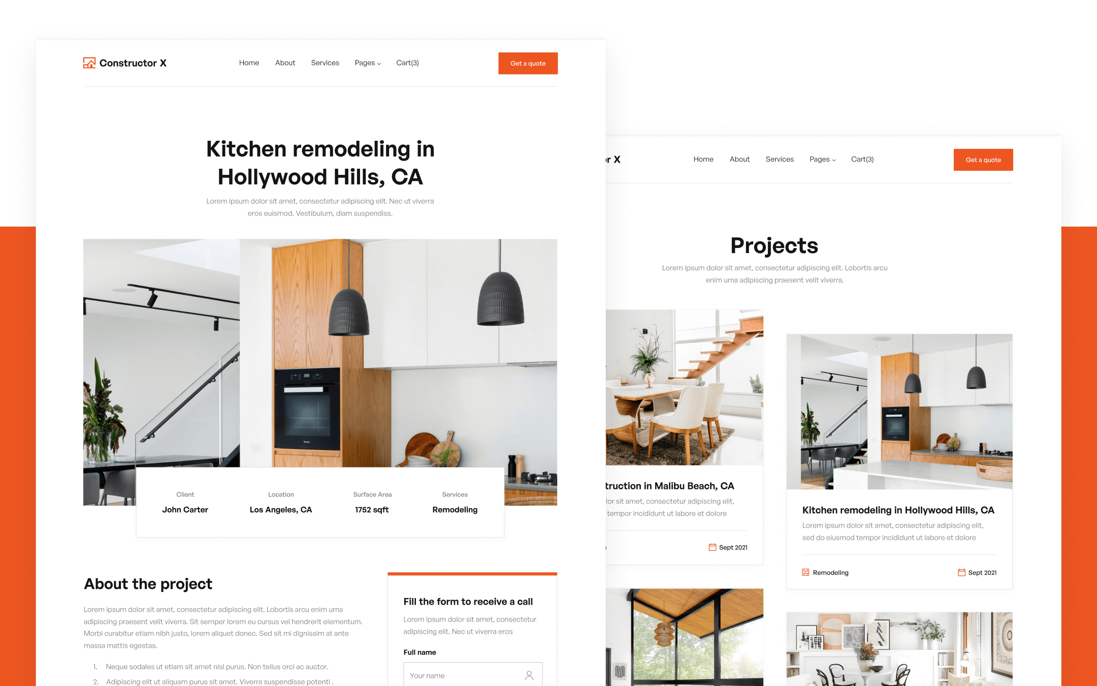Constructor X Template para Webflow