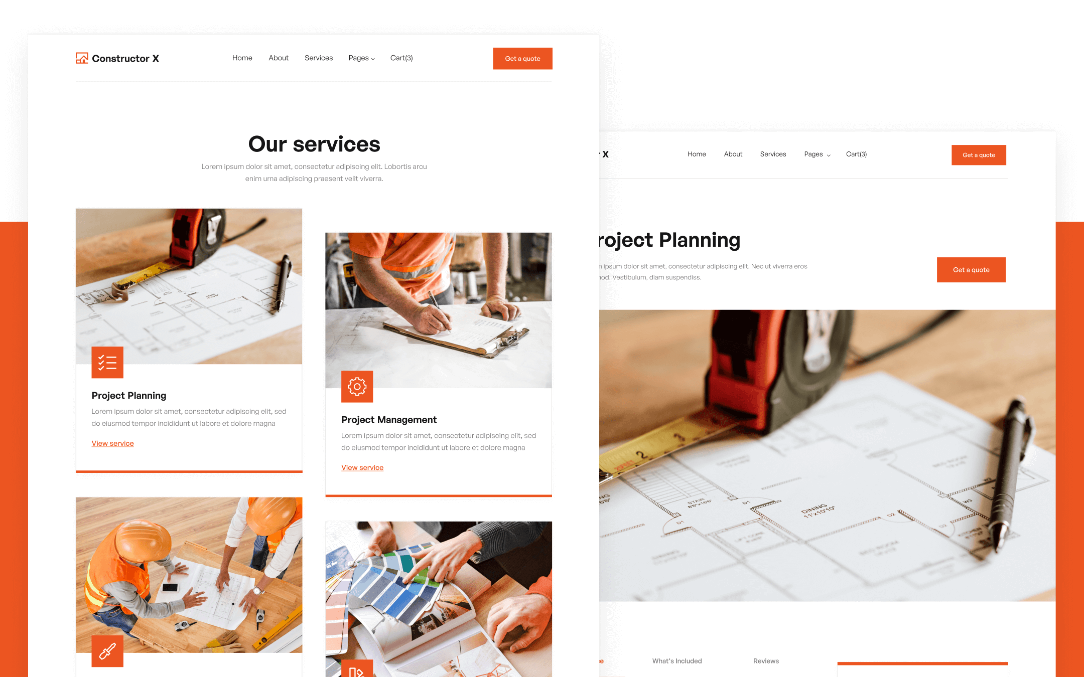 Constructor X Template para Webflow