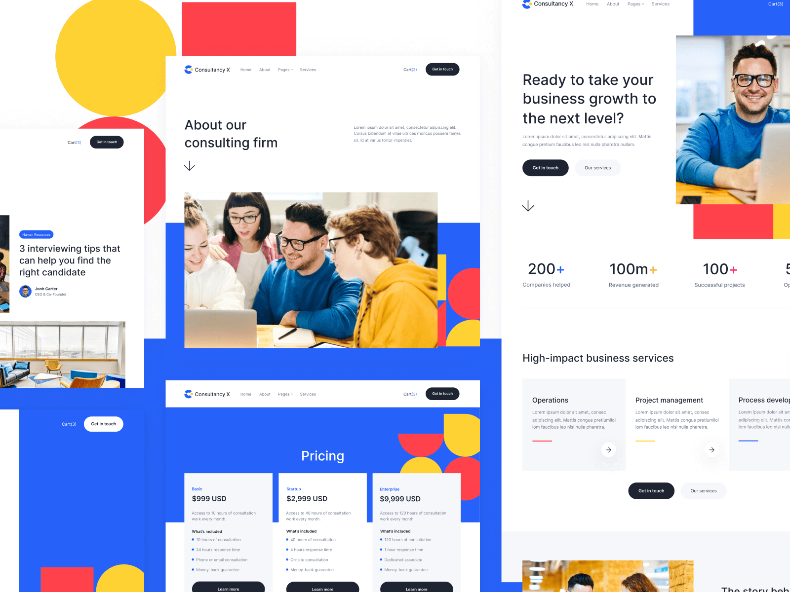 Plantilla para Webflow de Consultor