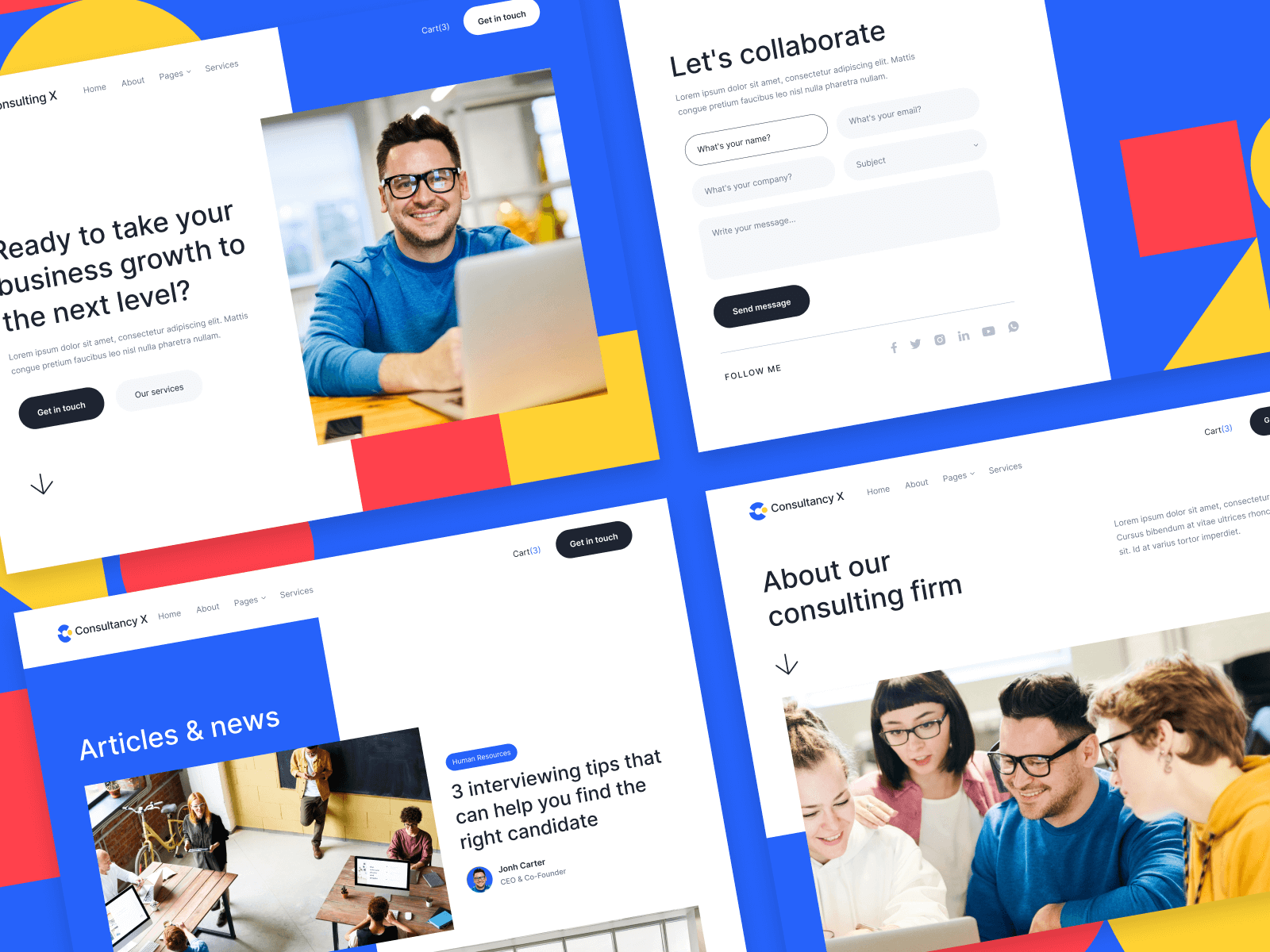 Plantilla de Consultor Estratégico para Webflow
