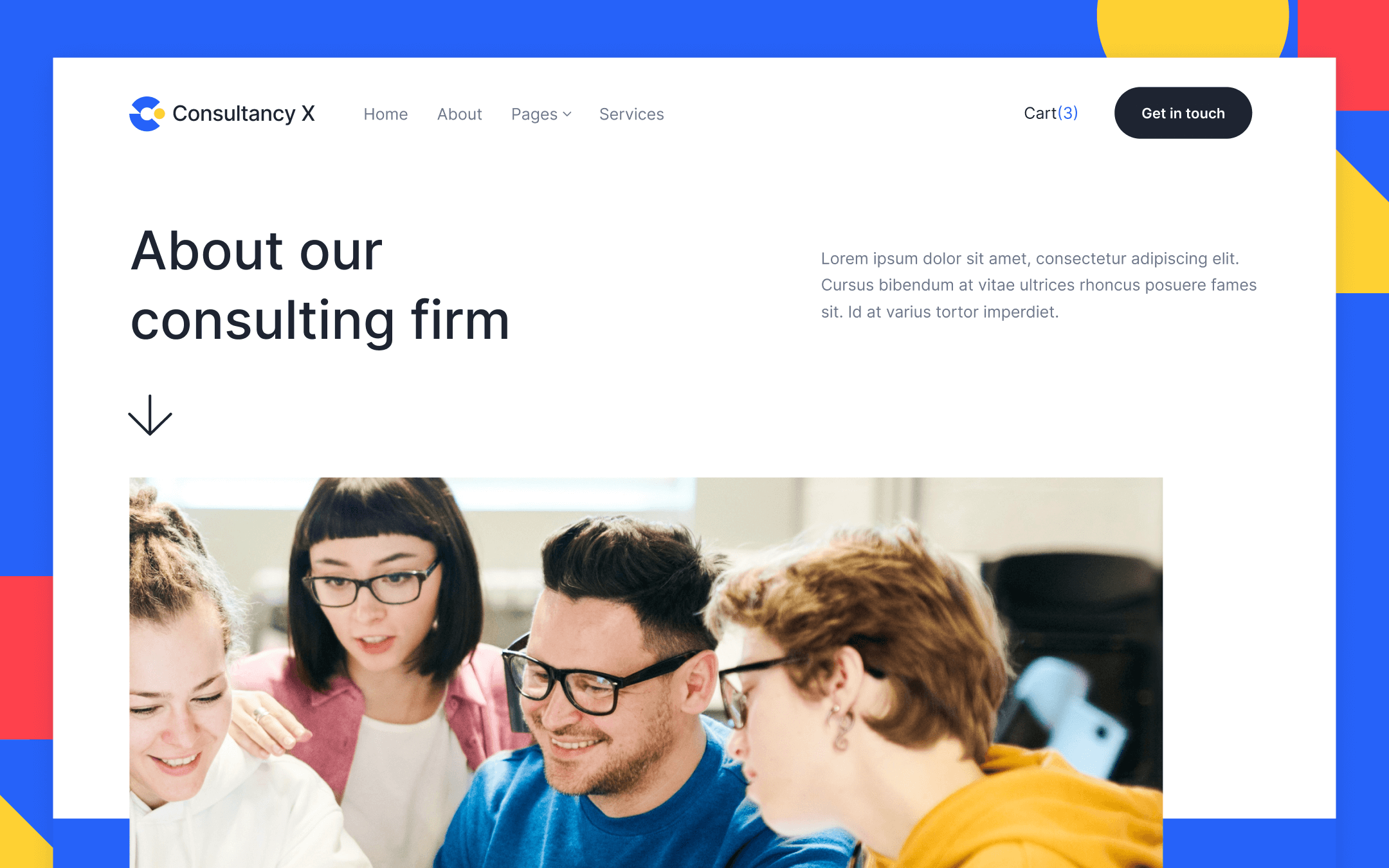 Consultancy X Template para Webflow