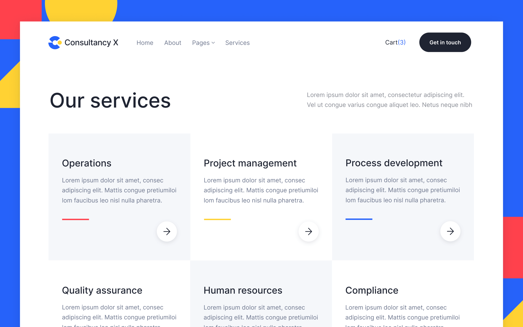 Consultancy X Template para Webflow
