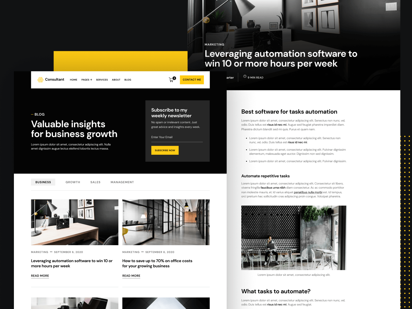 Template de Consultoría para Webflow