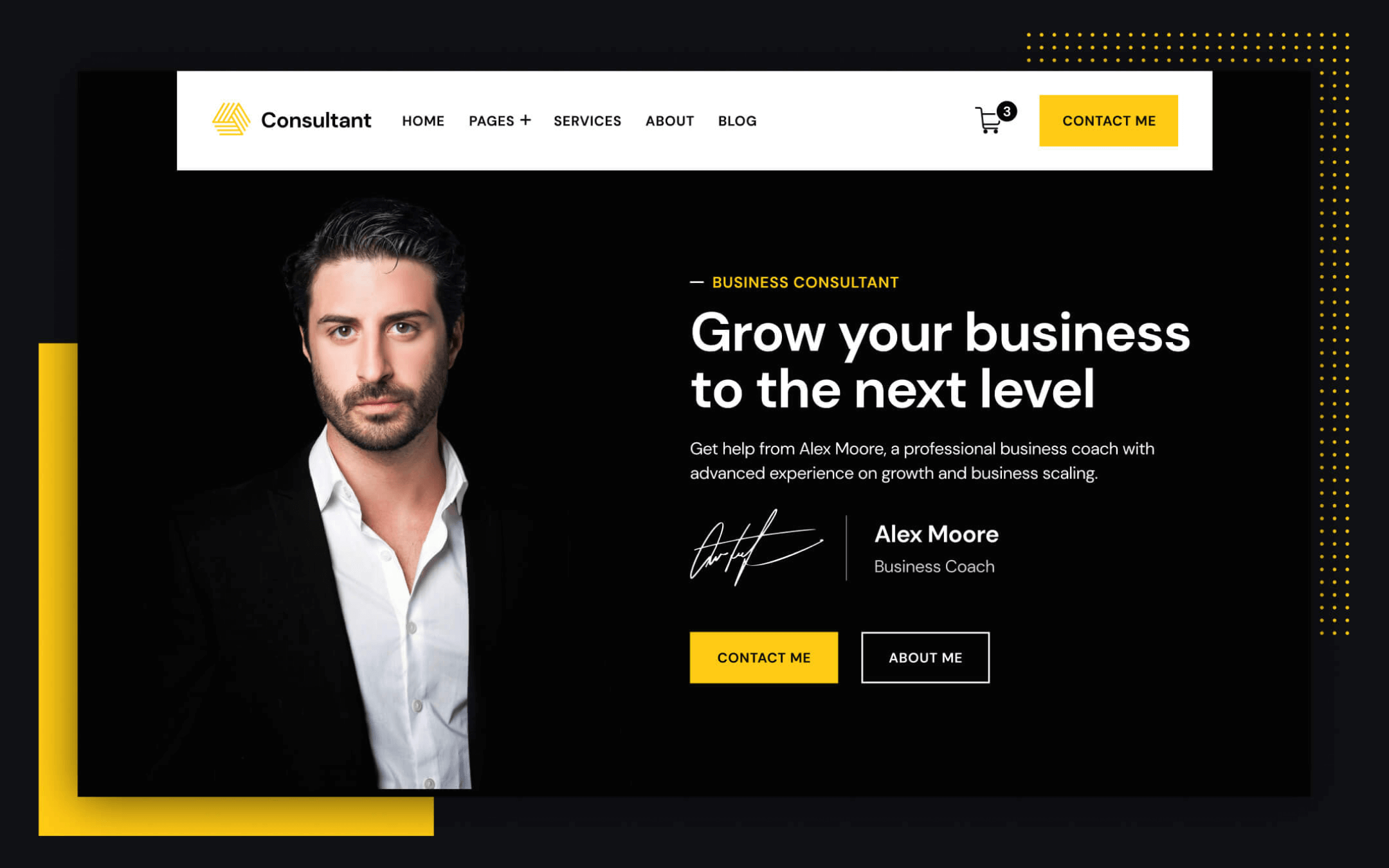 Plantilla de Consultor para Webflow