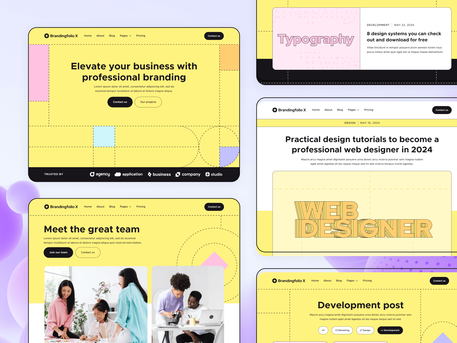 Plantilla para Webflow de Consultora de Branding