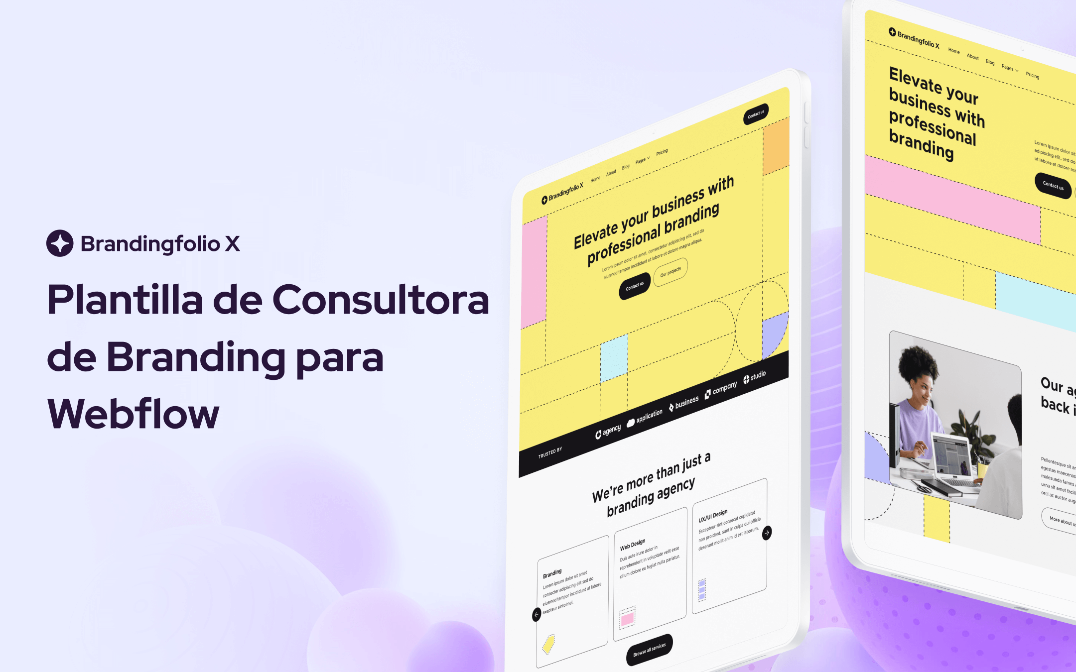 Plantilla de Consultora de Branding para Webflow
