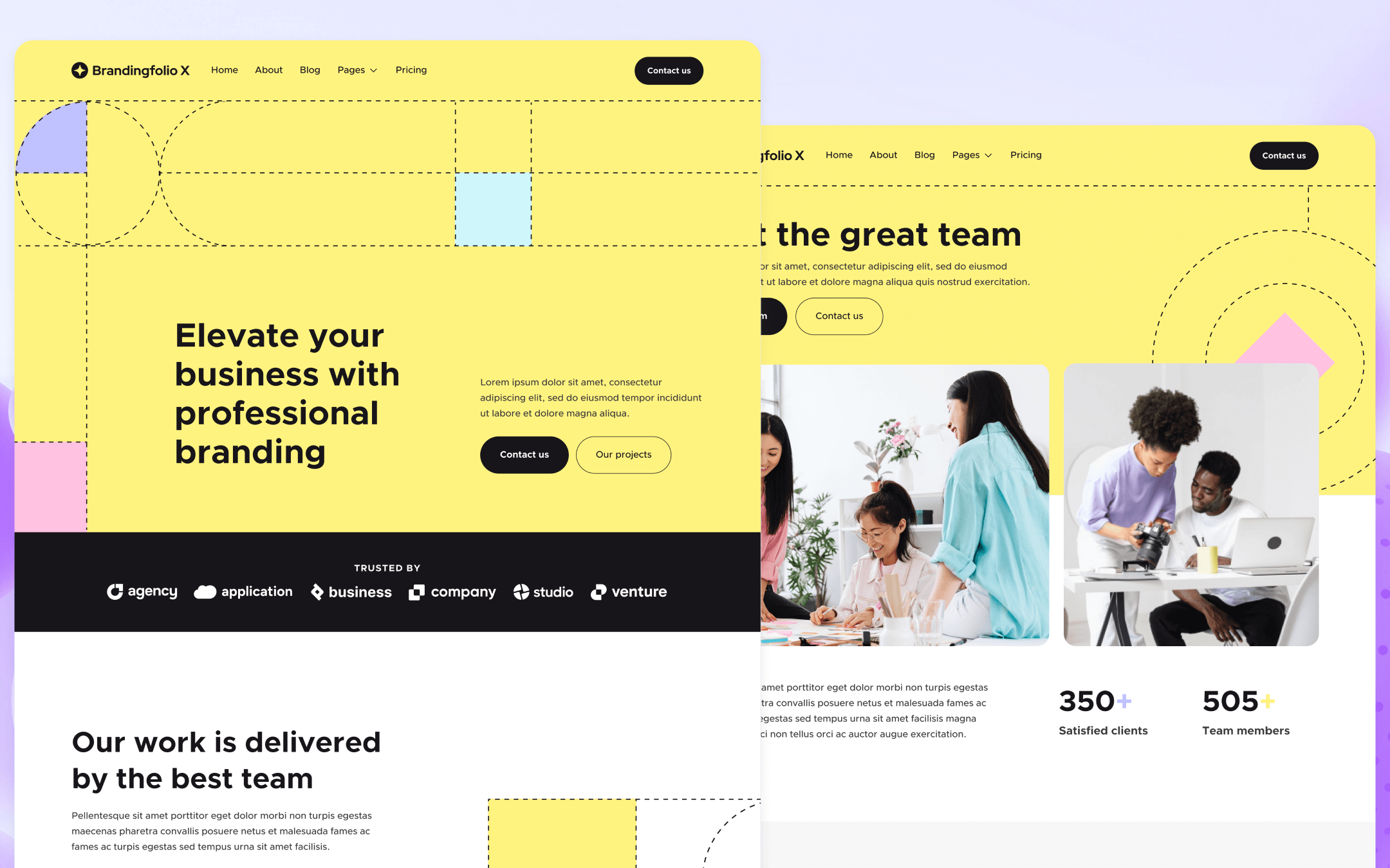 Brandingfolio X Template para Webflow