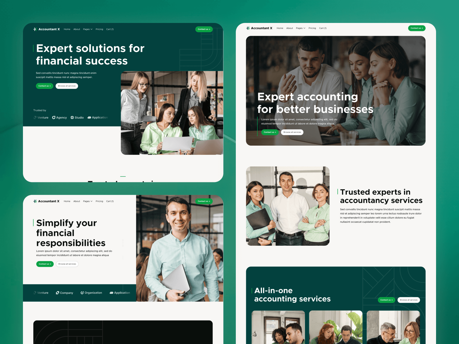 Plantilla para Webflow de Contador