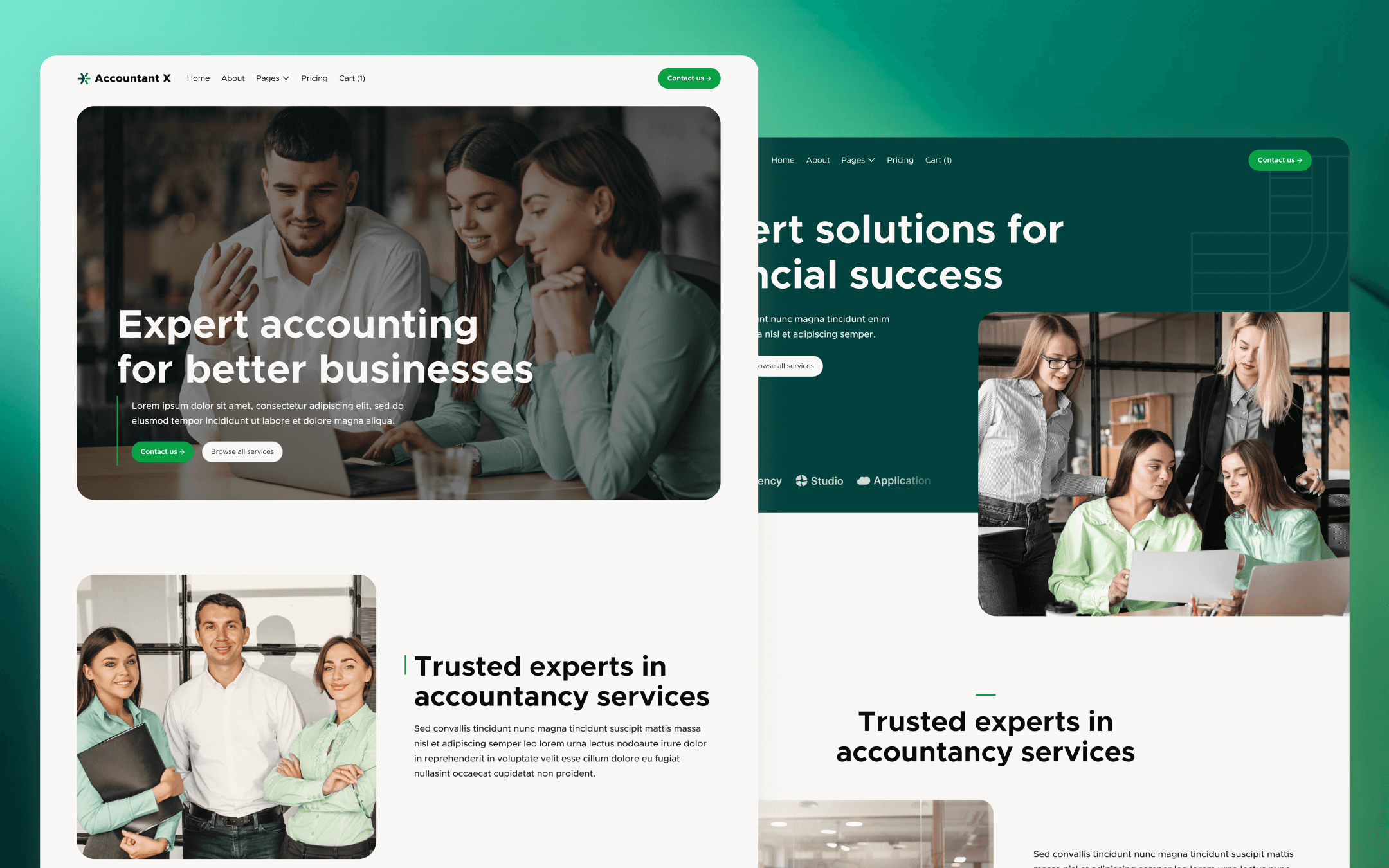 Accountant X Template para Webflow