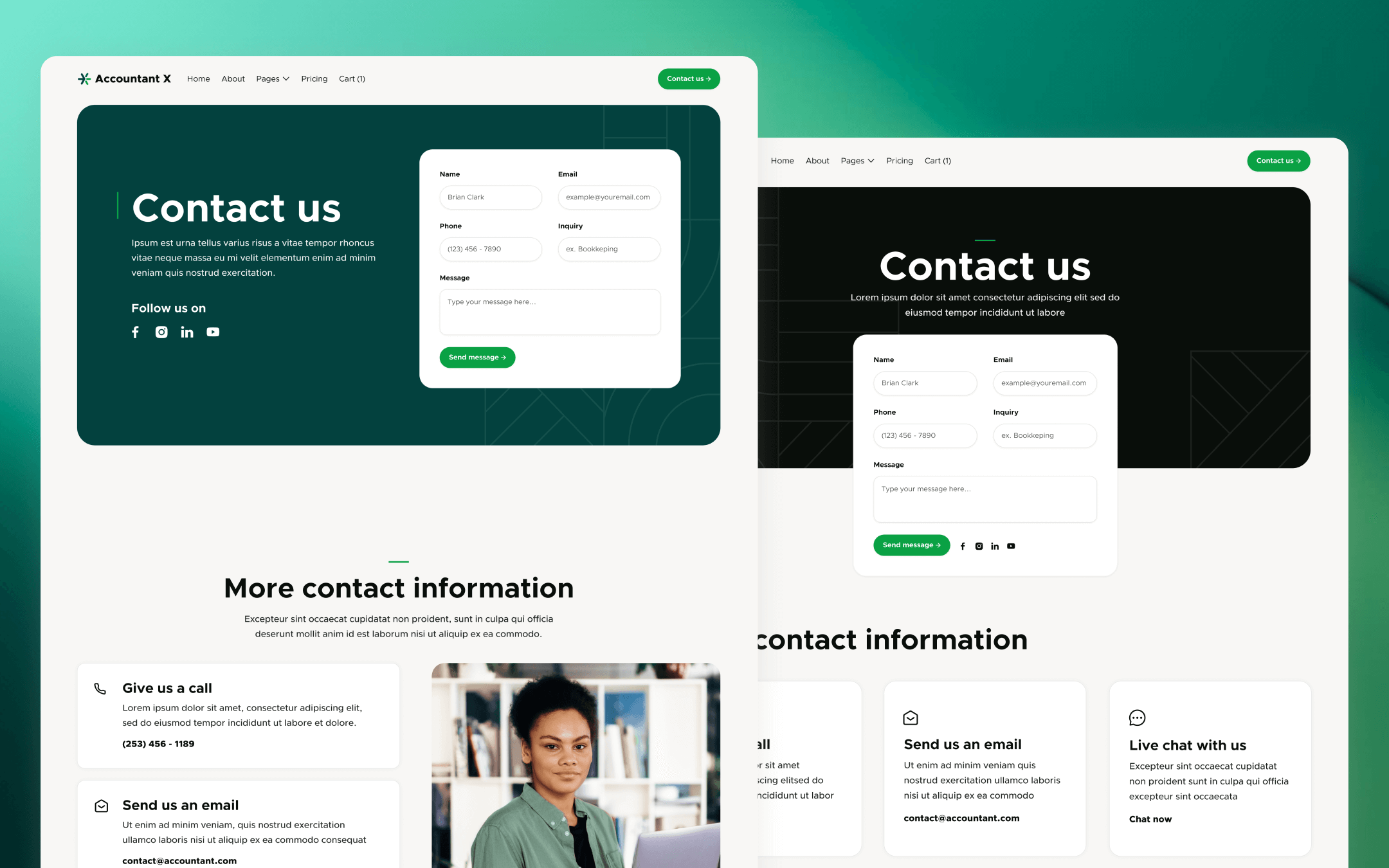 Accountant X Template para Webflow