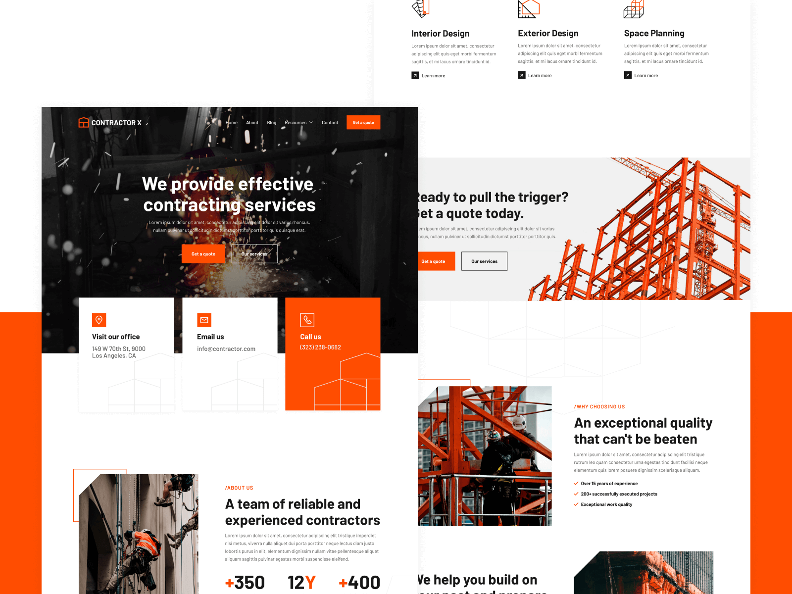 Template de Constructoras para Webflow