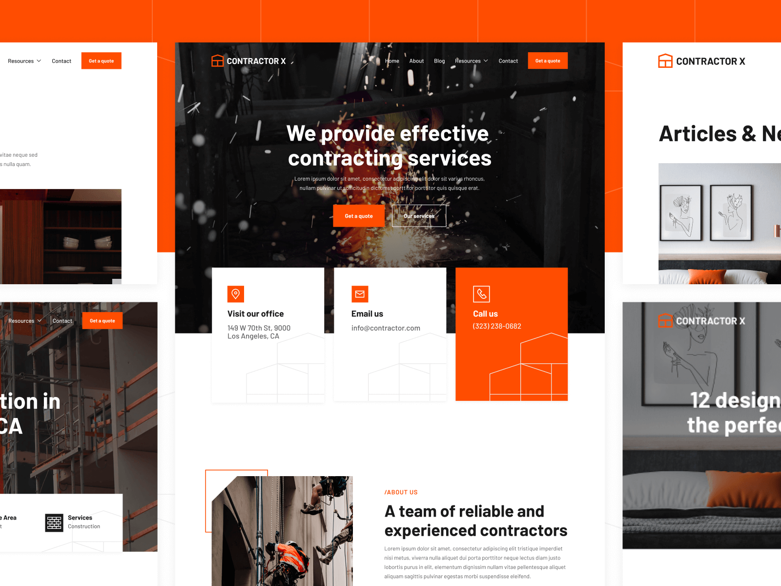 Plantilla de Constructoras para Webflow