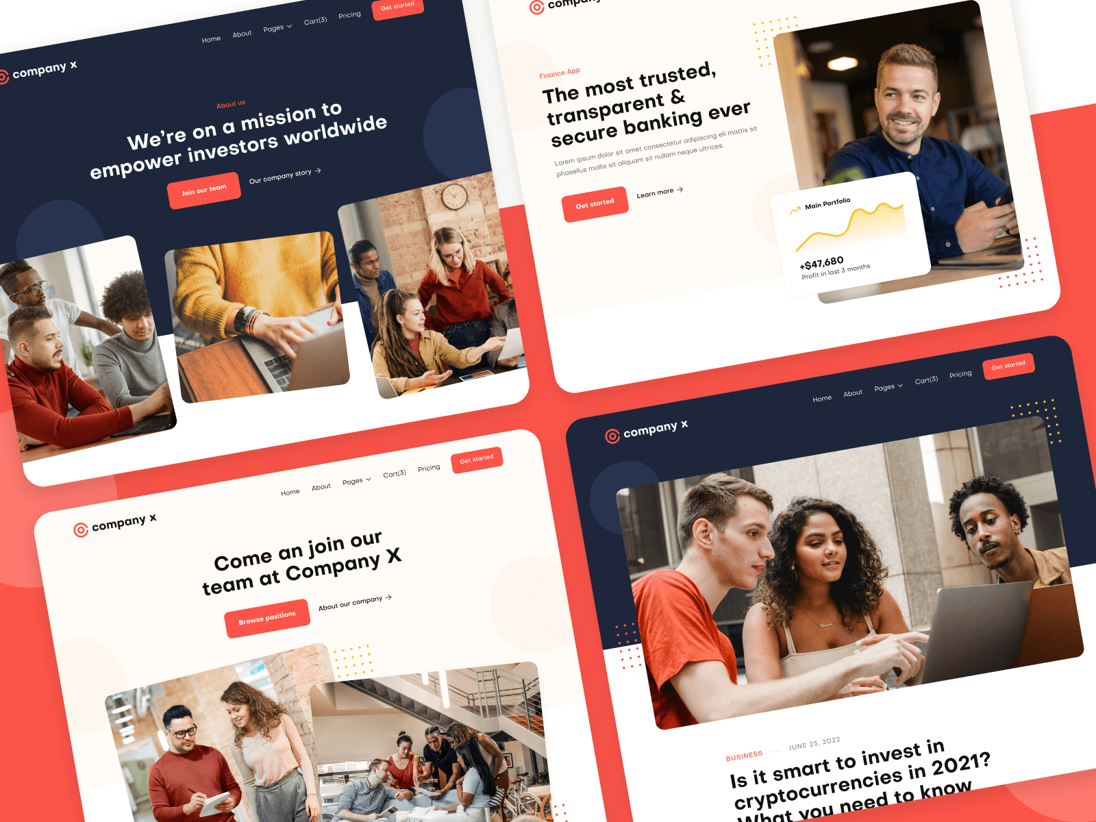 Plantilla para Webflow de Corporación